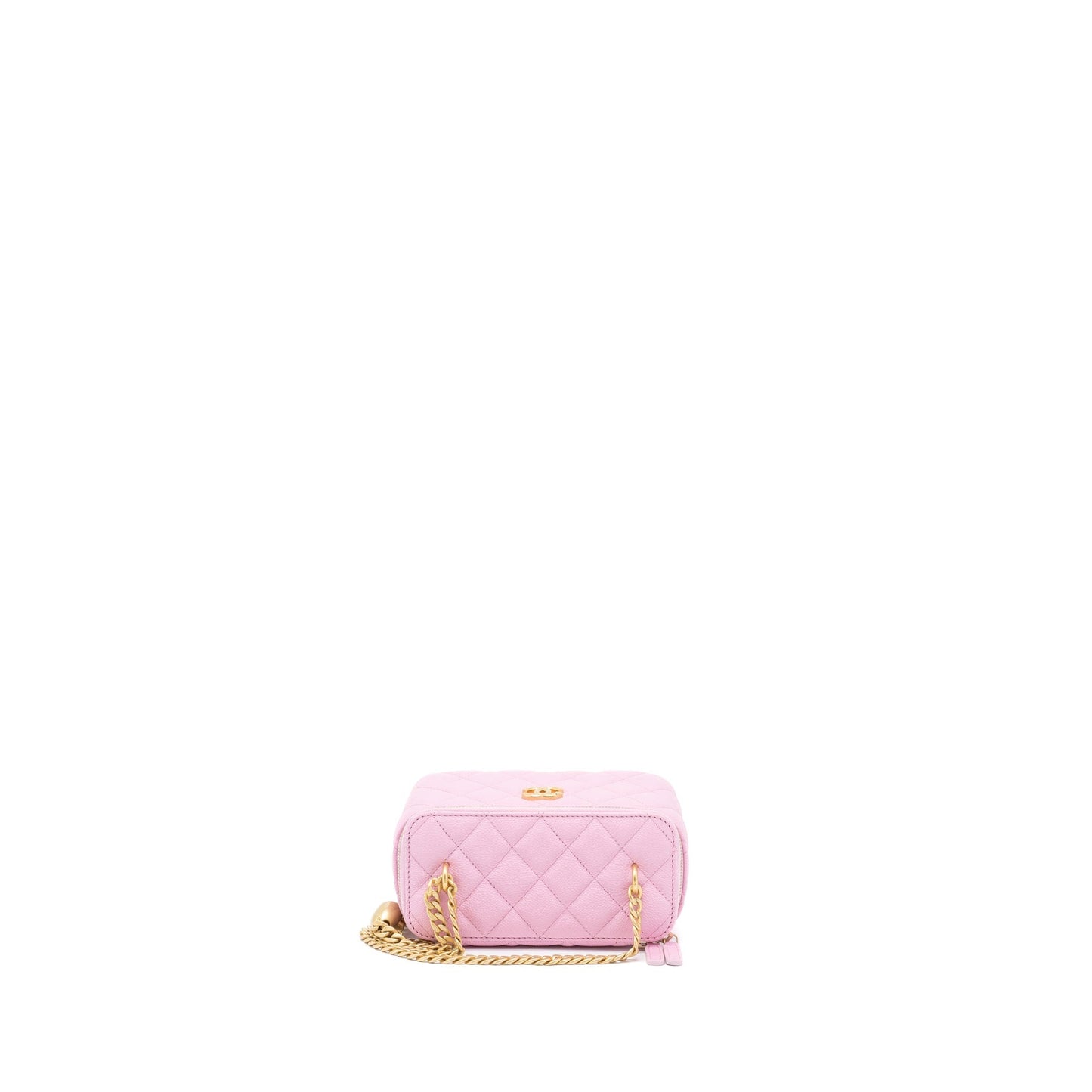 Chanel 23P Coco Love Long Vanity with Chain Caviar Pink  (Microchip)