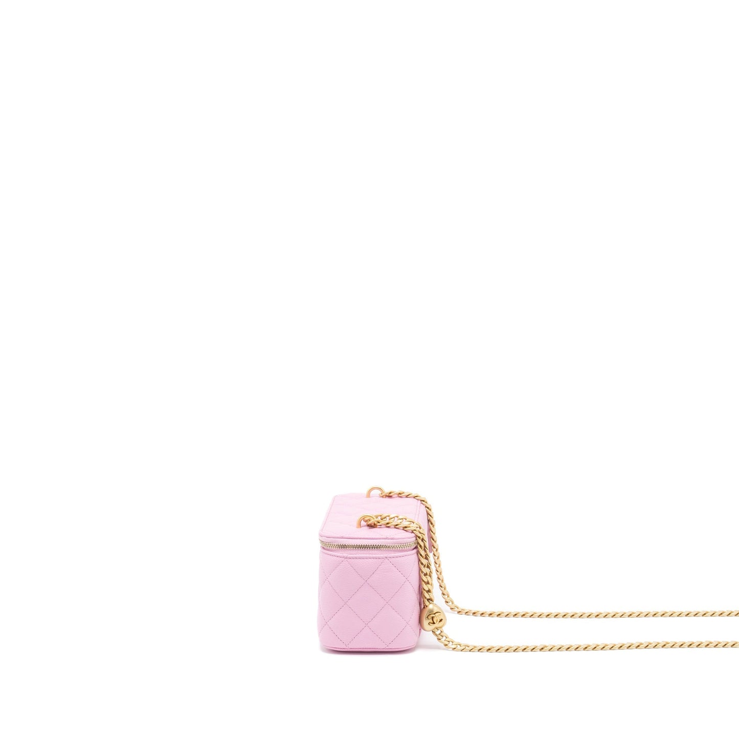 Chanel 23P Coco Love Long Vanity with Chain Caviar Pink  (Microchip)