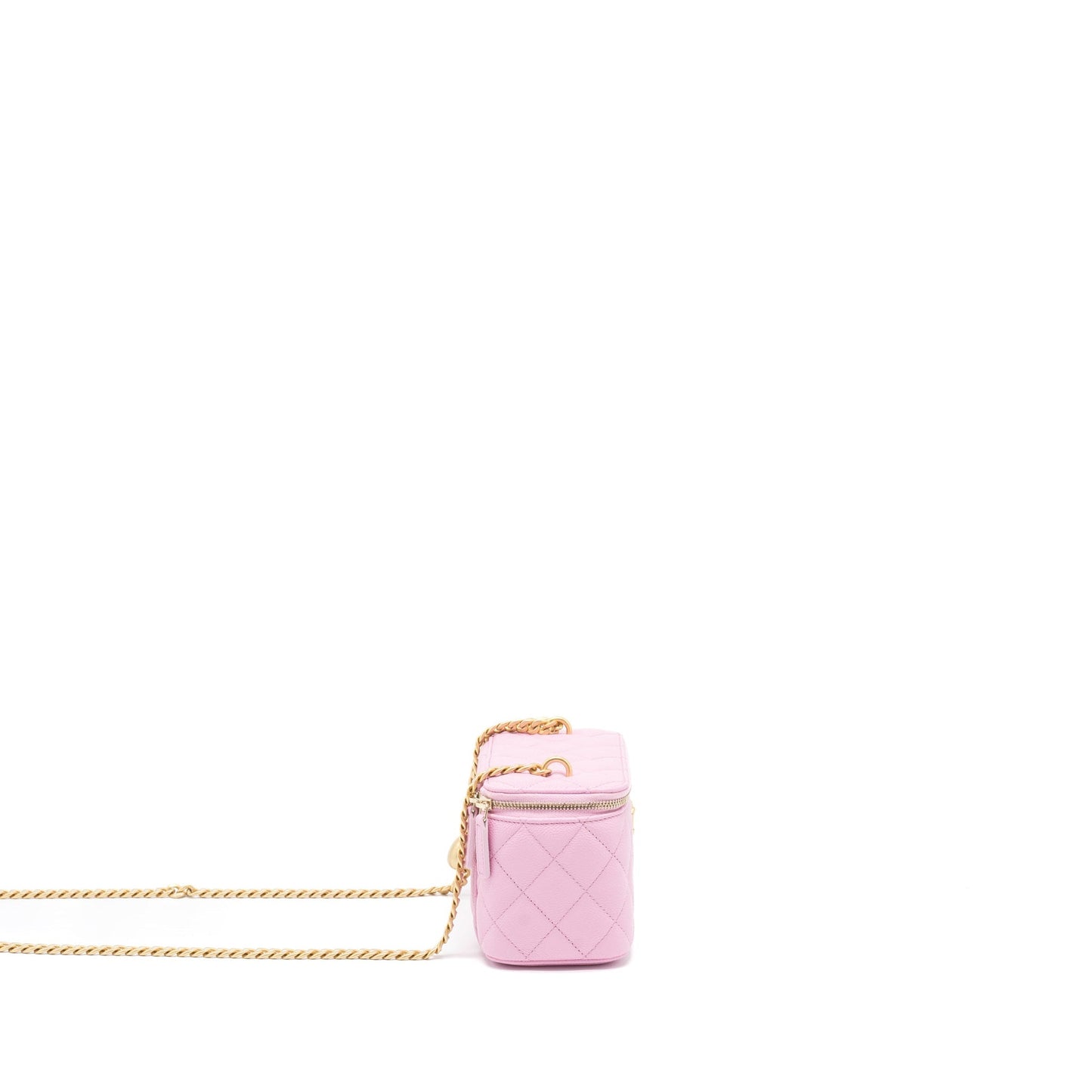 Chanel 23P Coco Love Long Vanity with Chain Caviar Pink  (Microchip)