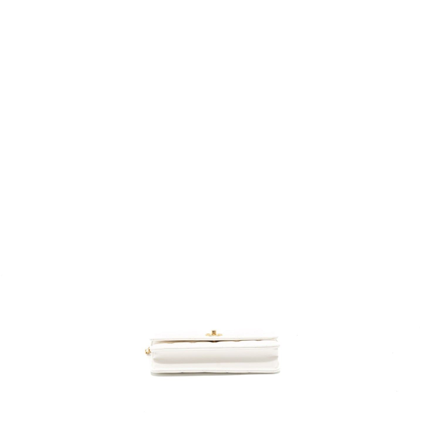 Chanel Pearl Crush Wallet on Chain Lambskin White  (Microchip)