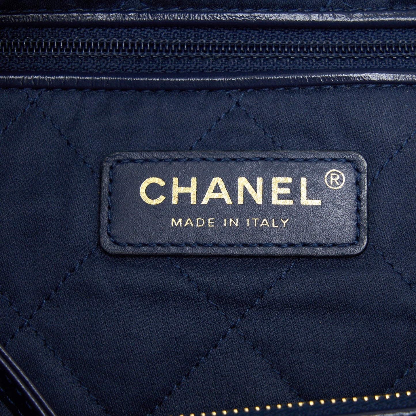 Chanel Small 22 Bag Shiny Calfskin Navy  (Microchip)
