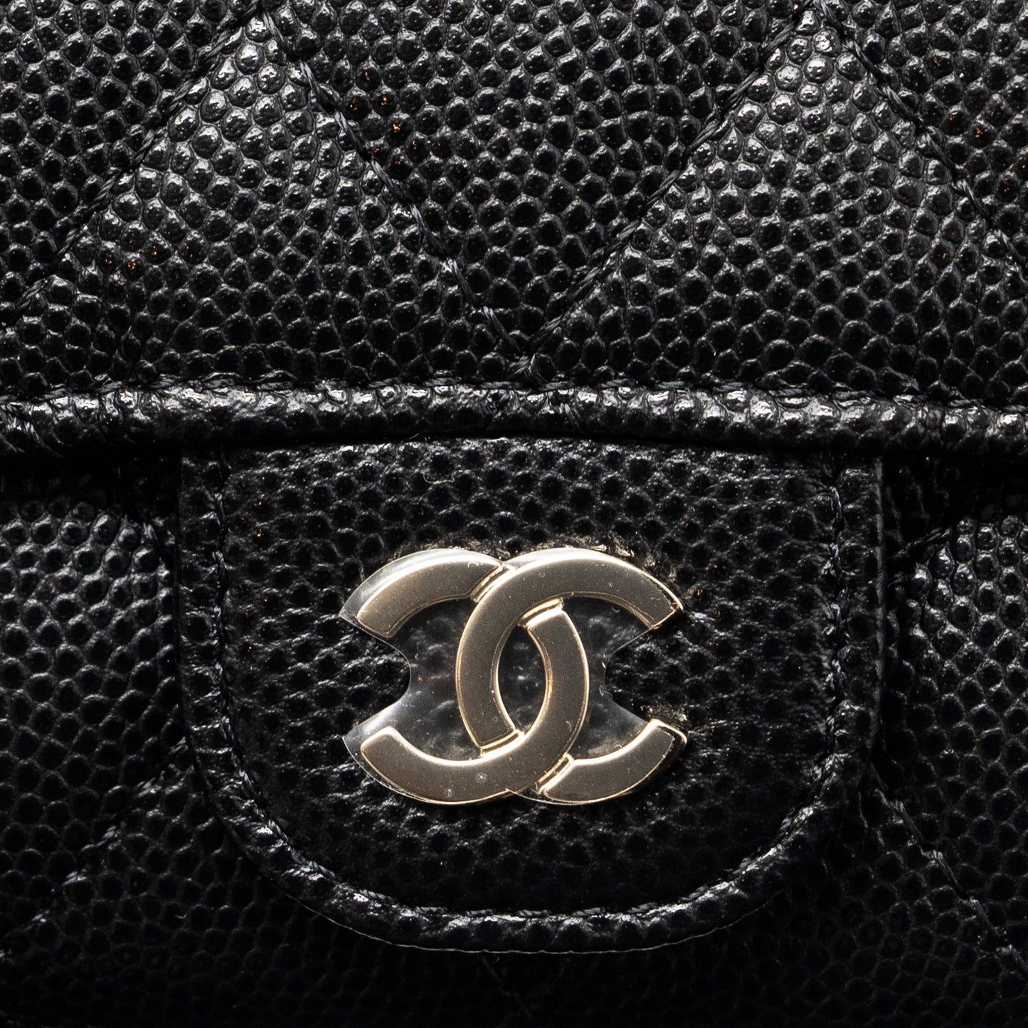 Chanel Classic Flap Key Holder Caviar Black L