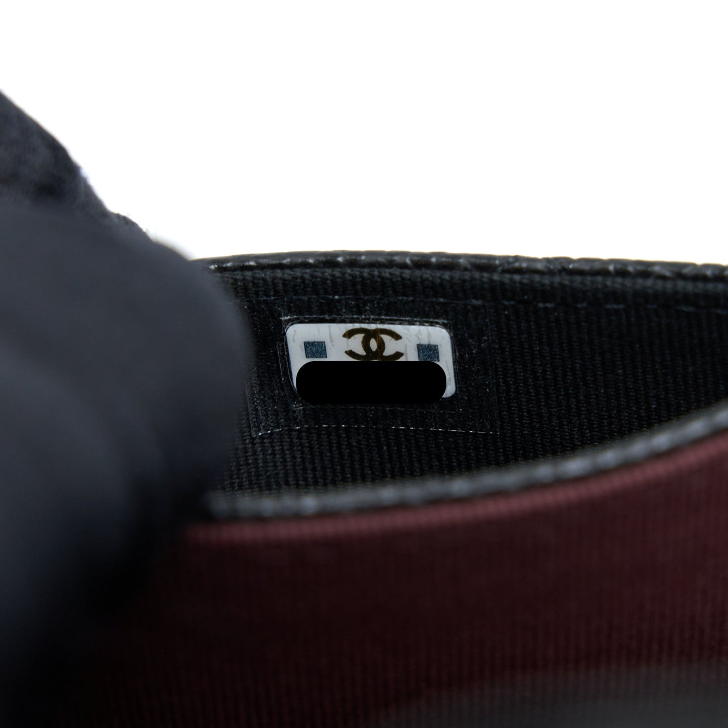 Chanel Classic Flap Card Holder Caviar Leather Black L