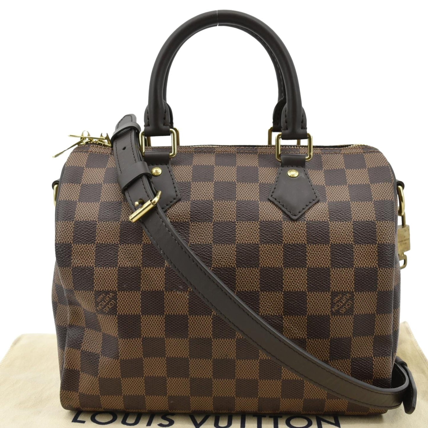 LOUIS VUITTON  25 Bandouliere Damier Ebene Shoulder Bag Brown