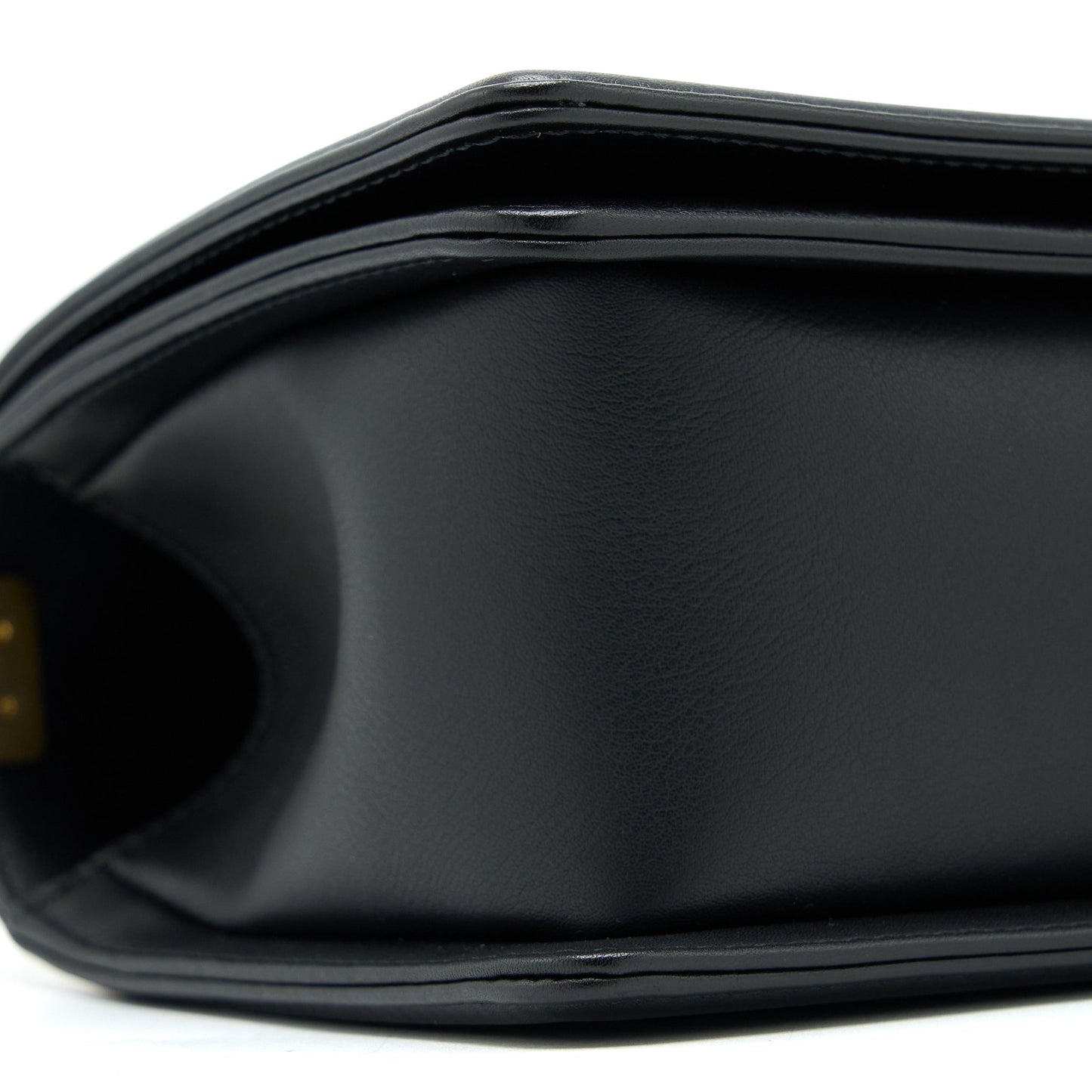 Chanel Medium Boy Bag Calfskin Black Brushed
