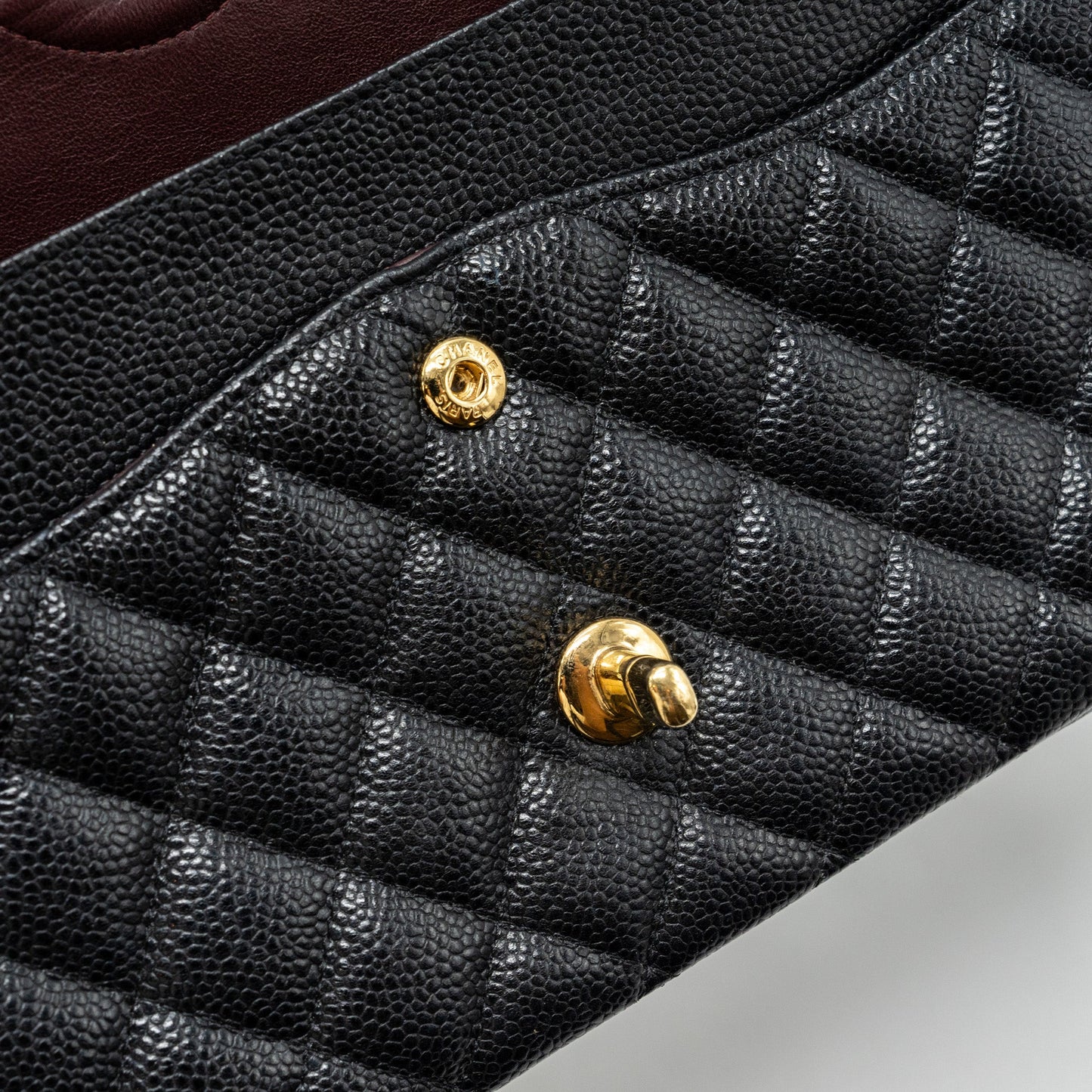 Chanel medium classic double flap bag caviar