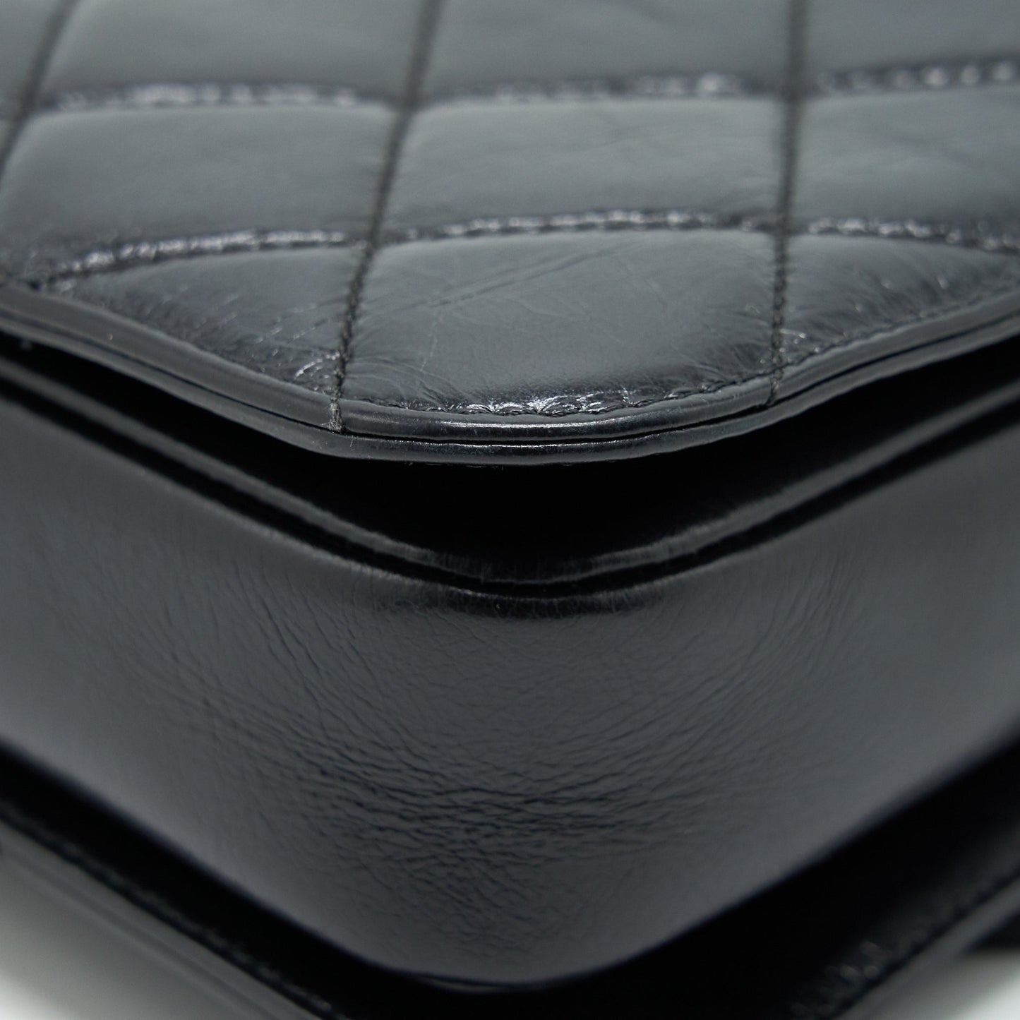 Chanel Perfect Edge Flap Bag With Calfskin Ruthenium