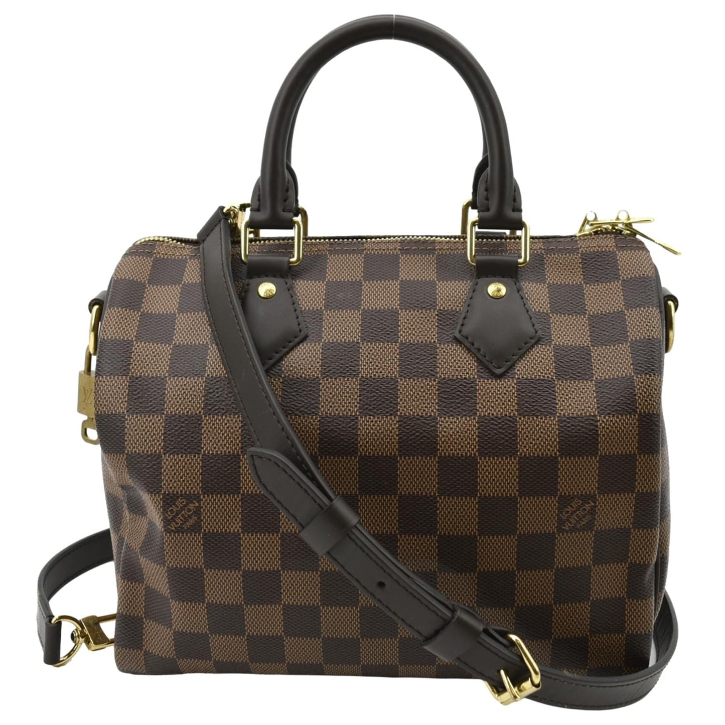 LOUIS VUITTON  25 Bandouliere Damier Ebene Shoulder Bag Brown