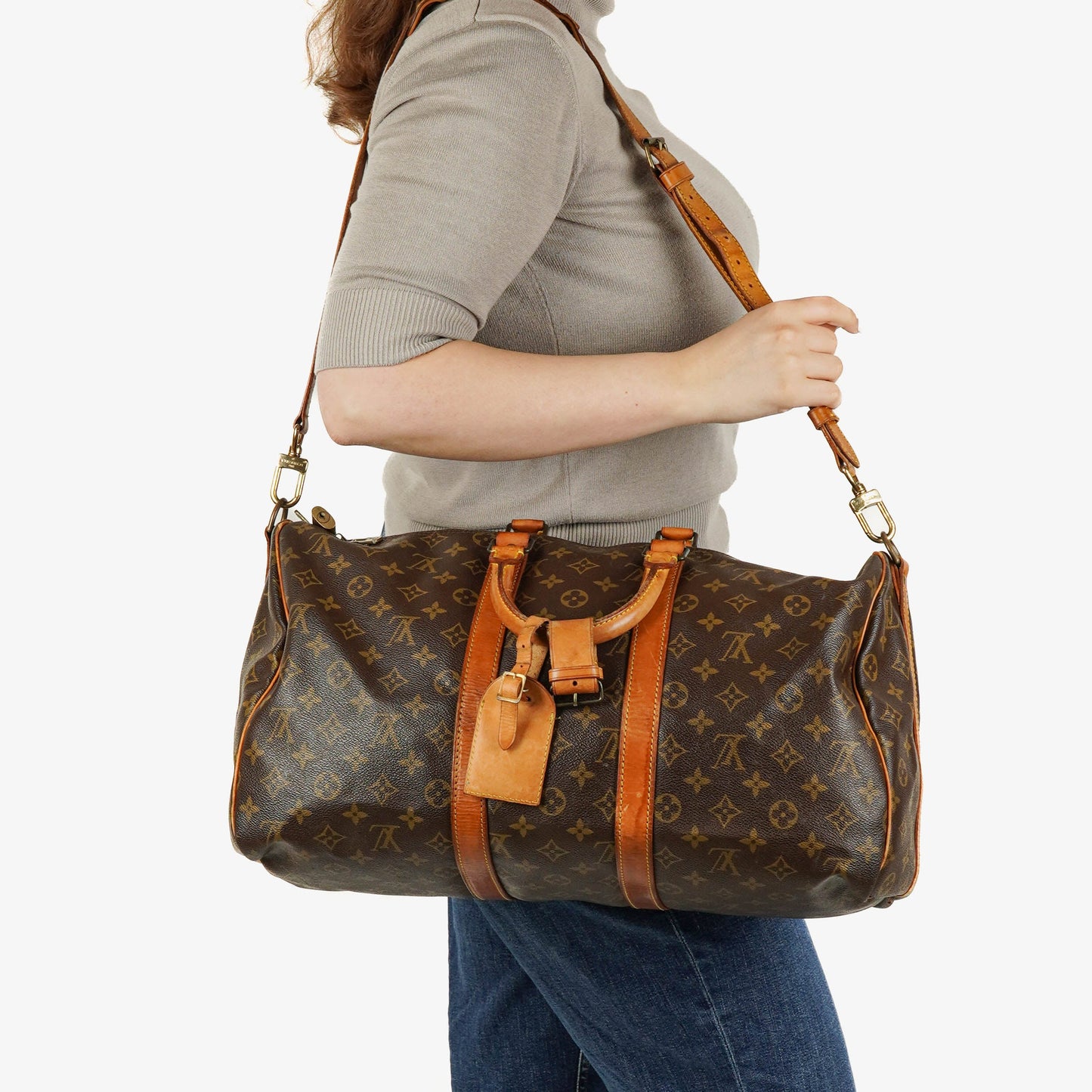 Louis Vuitton Keepall 45 Monogram Canvas Travel Bag