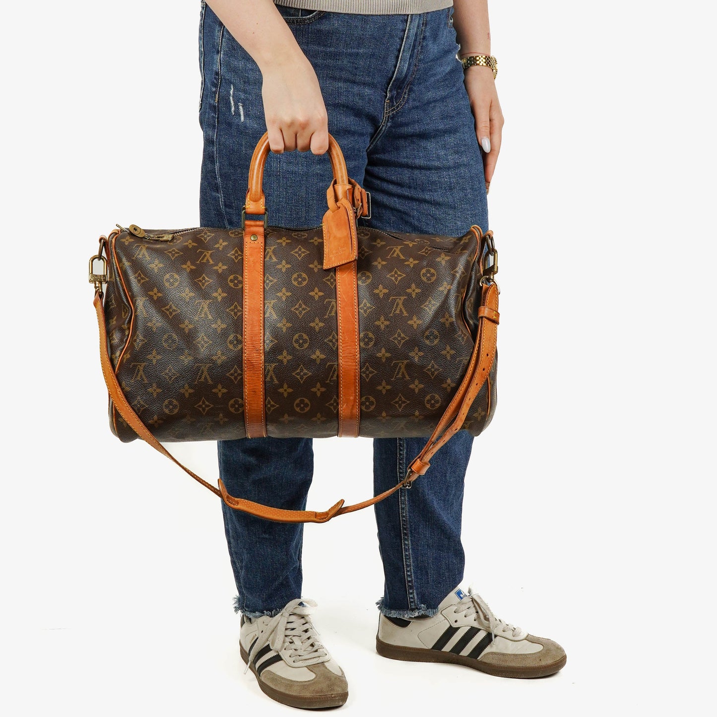 Louis Vuitton Keepall 45 Monogram Canvas Travel Bag