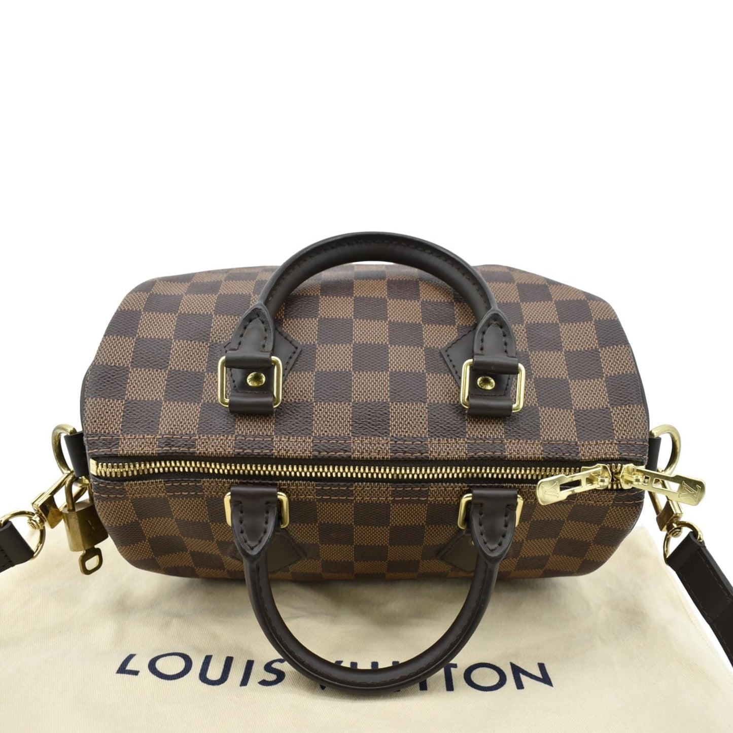 LOUIS VUITTON  25 Bandouliere Damier Ebene Shoulder Bag Brown