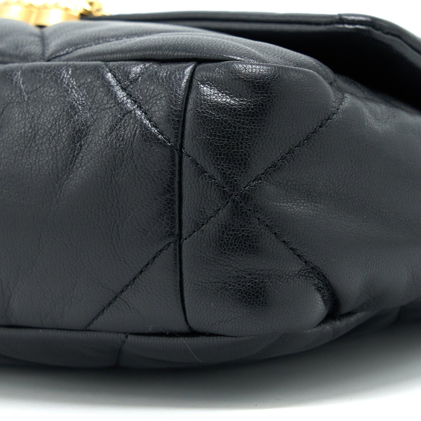 Chanel Small 19 Bag Goatskin Black