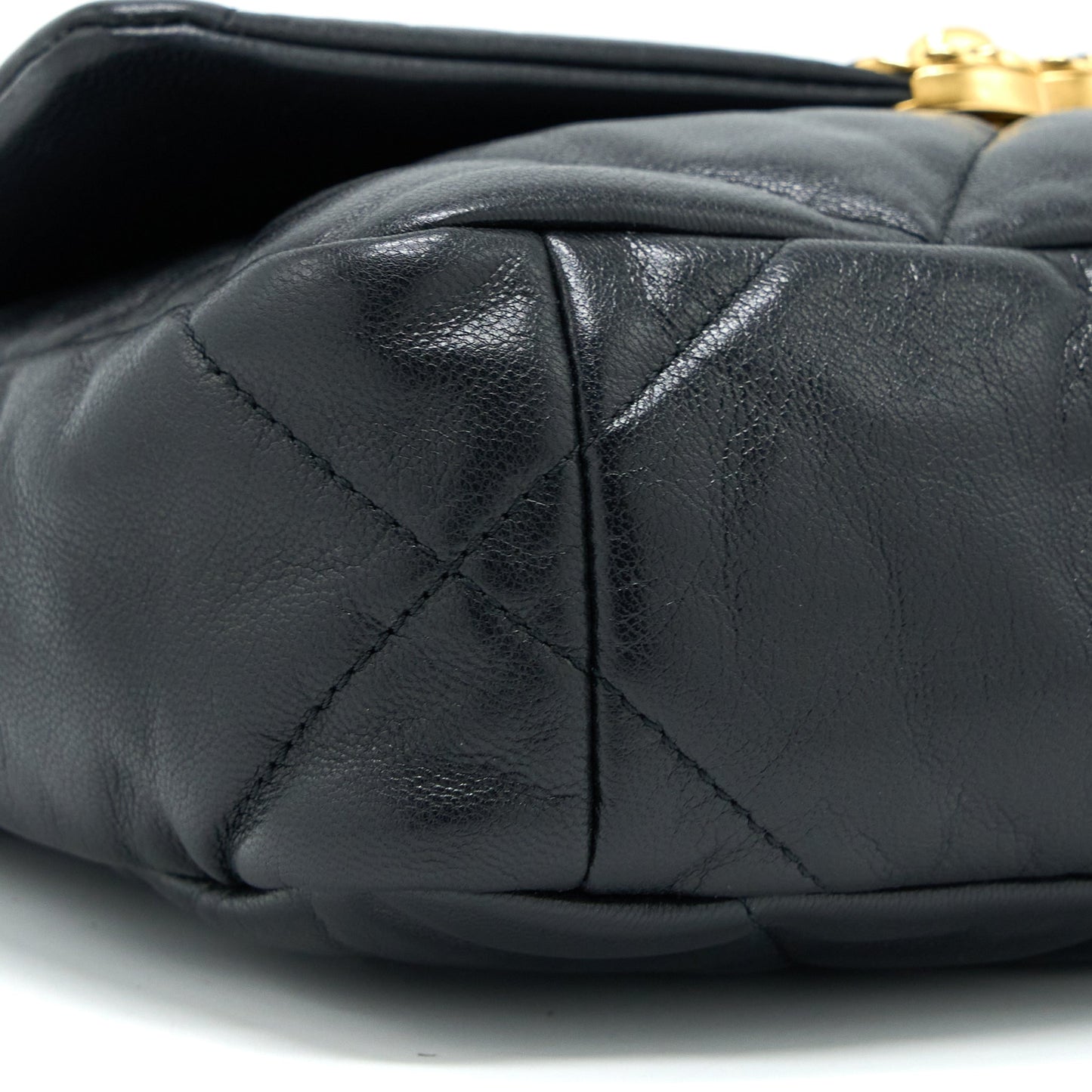 Chanel Small 19 Bag Goatskin Black