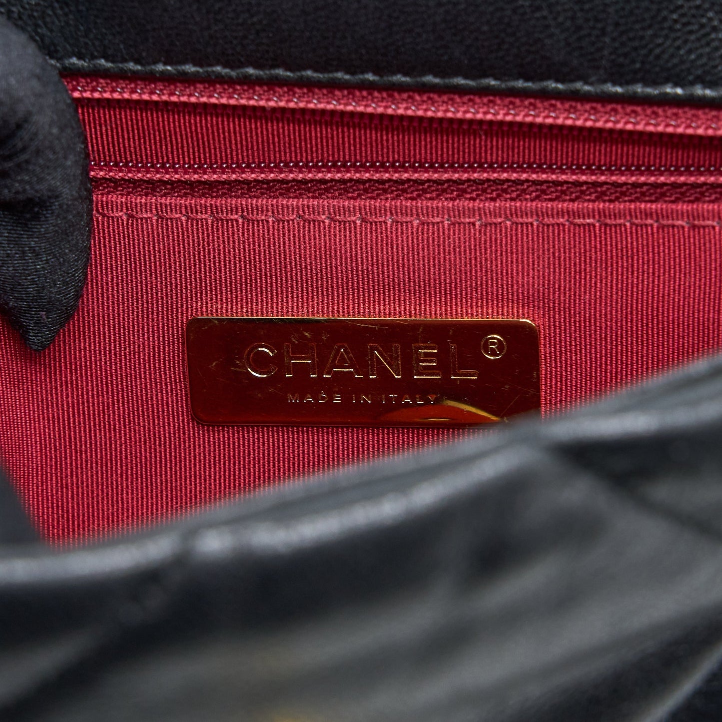 Chanel Small 19 Bag Goatskin Black