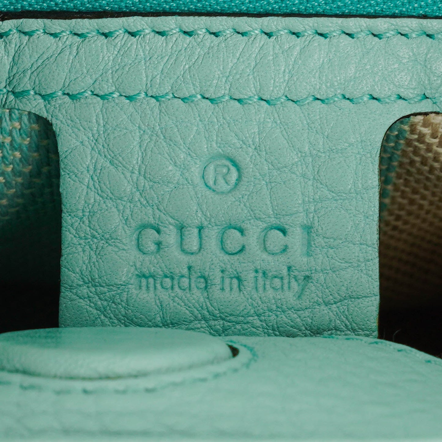 Gucci Woven Straw and Leather Bamboo Shopper Tote Bag