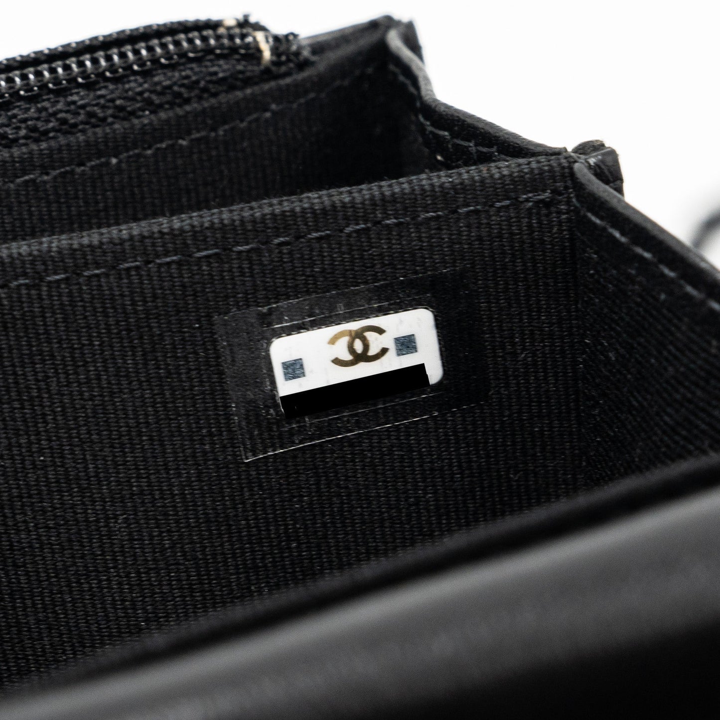 Chanel Trendy CC Wallet On Chain Lambskin Black With Black Hardware (Microchip)