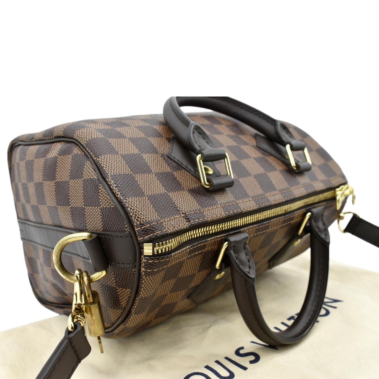 LOUIS VUITTON  25 Bandouliere Damier Ebene Shoulder Bag Brown