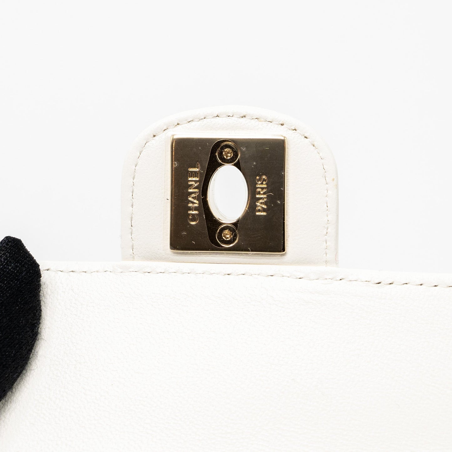 Chanel 22S Small Heart Bag Lambskin White L