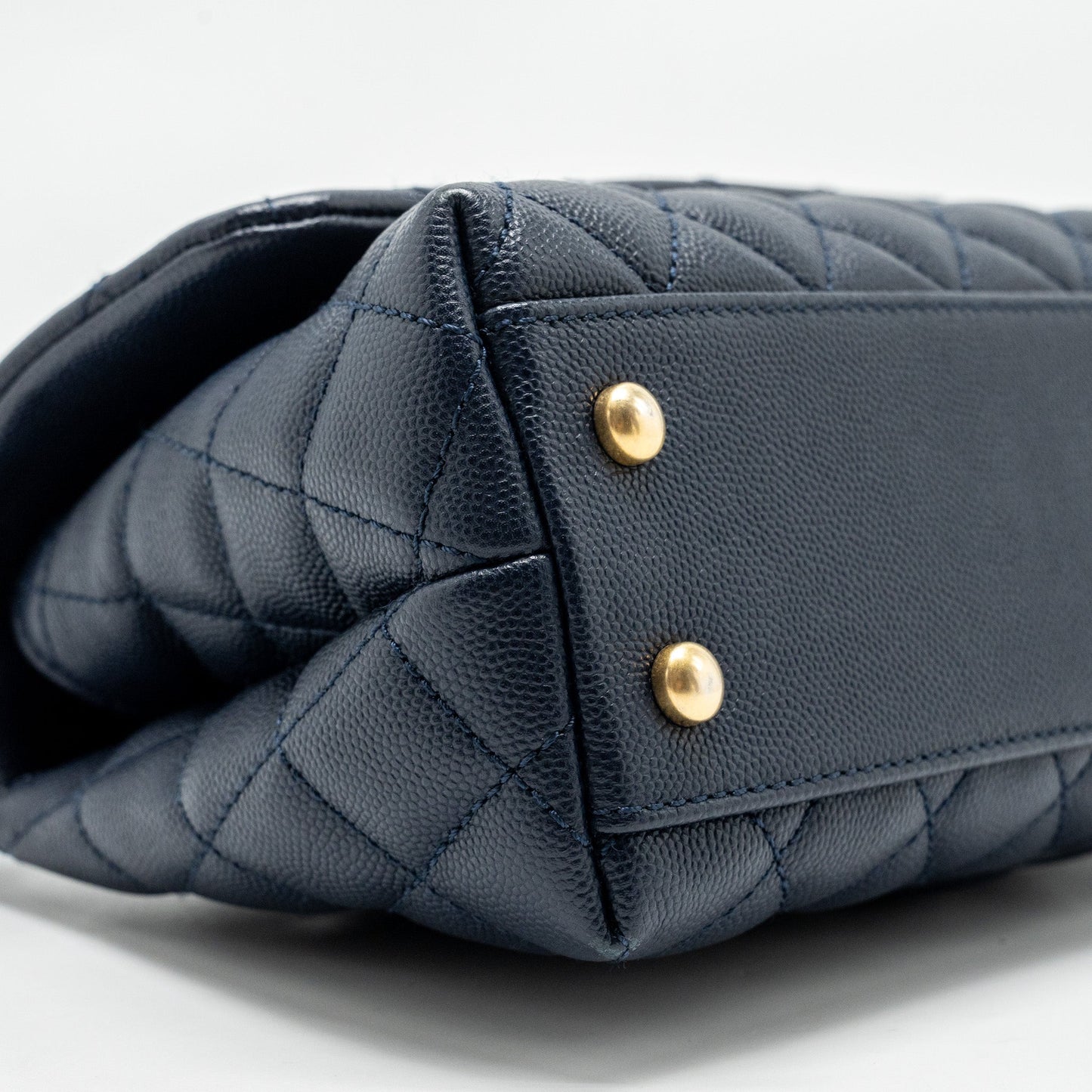 Chanel Small Coco Handle Caviar Navy