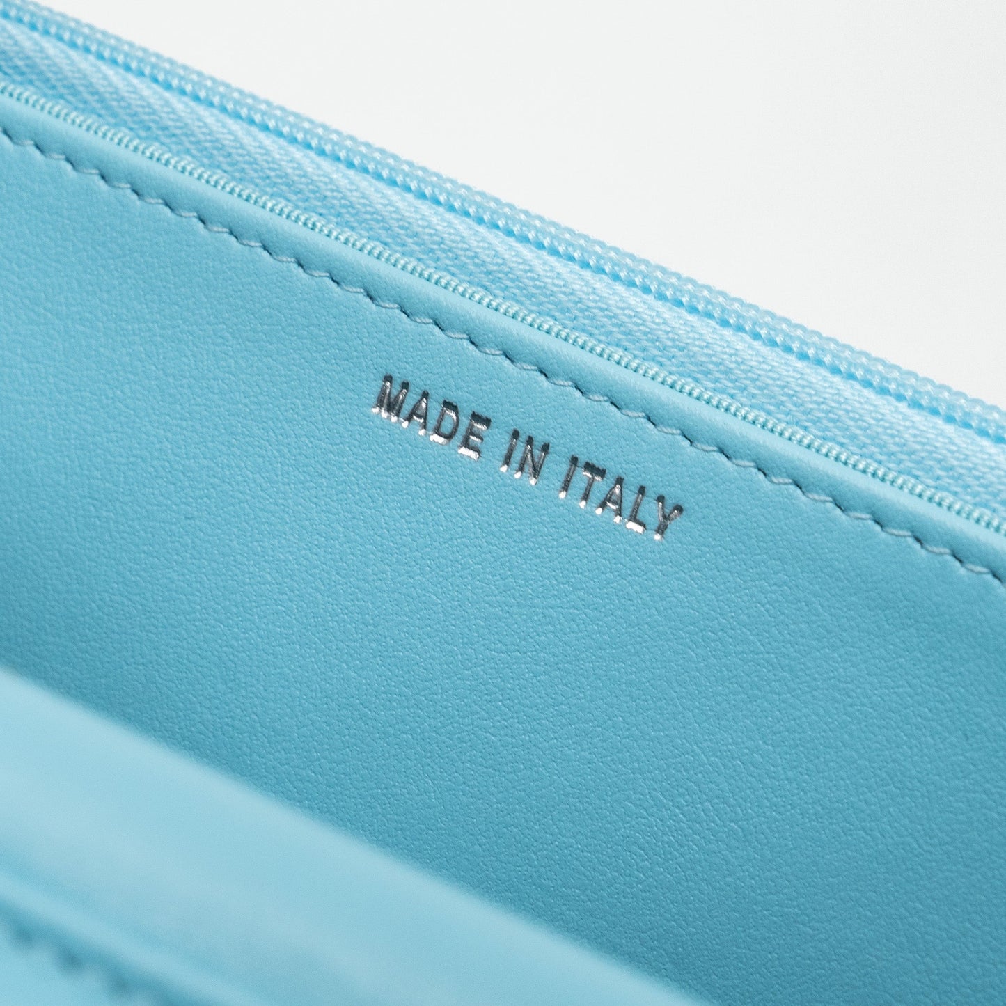 Chanel Classic Wallet On Chain Lambskin Light Blue