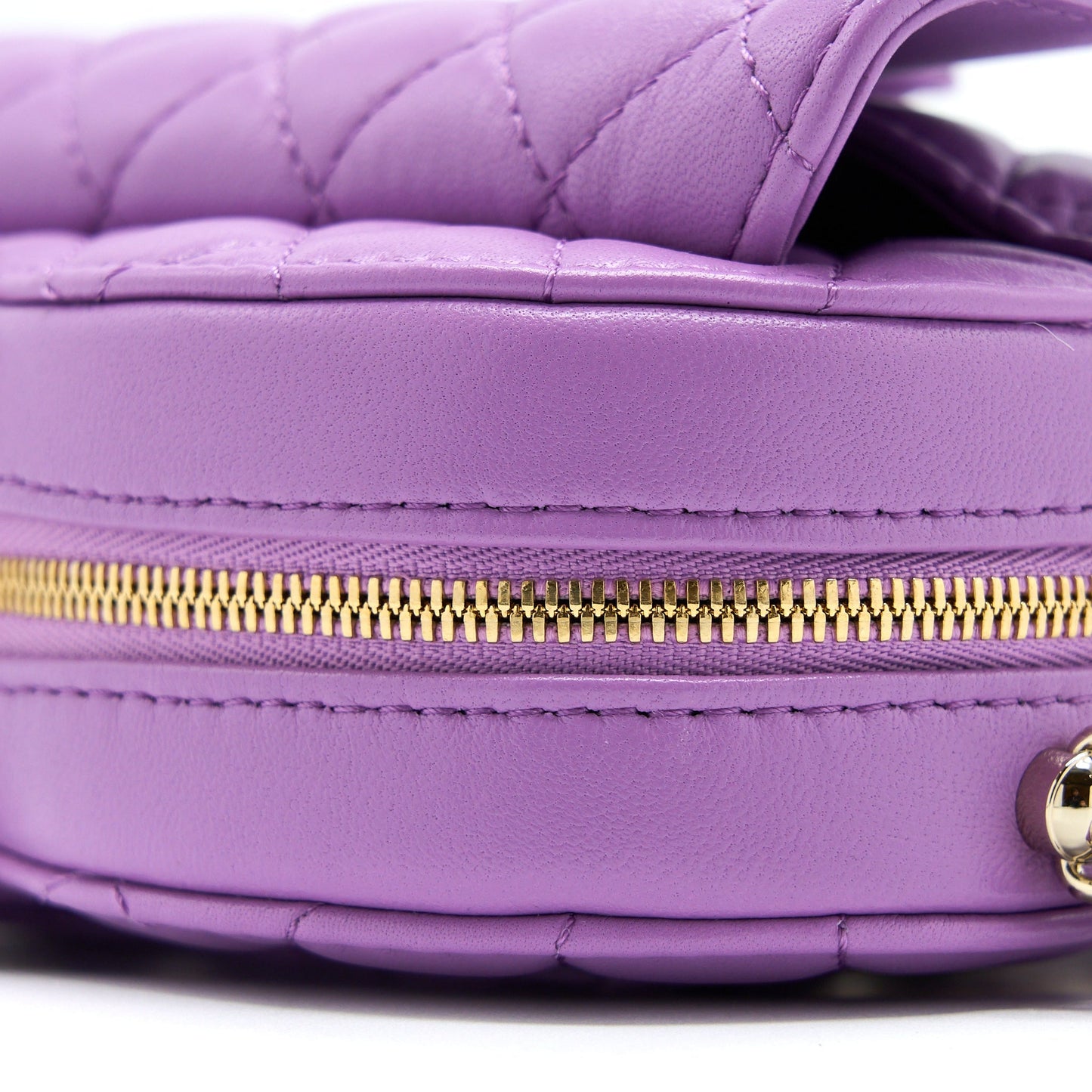 Chanel 22s Heart Bag Lambskin Purple L (Microchip)