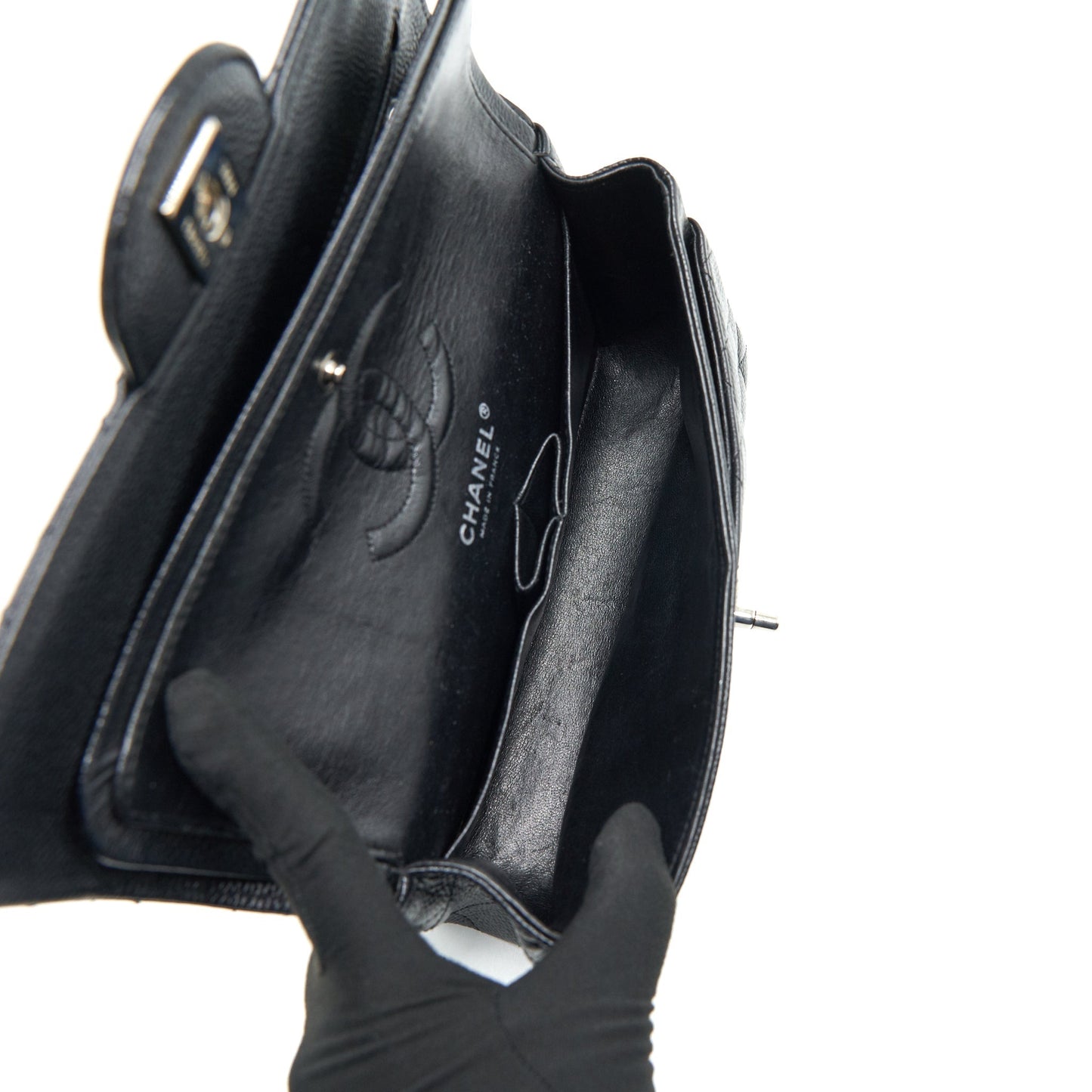Chanel Small Classic Double Flap Bag Black Caviar