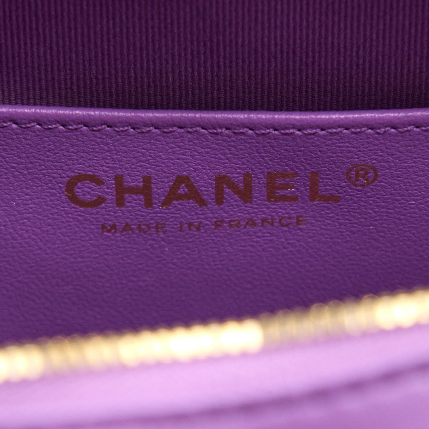Chanel 22s Heart Bag Lambskin Purple L (Microchip)