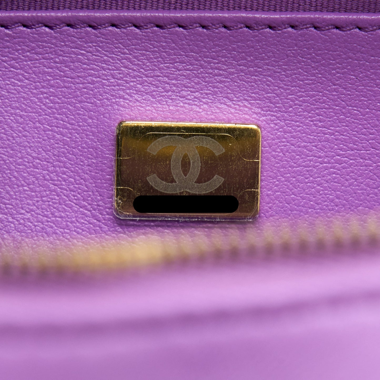 Chanel 22s Heart Bag Lambskin Purple L (Microchip)