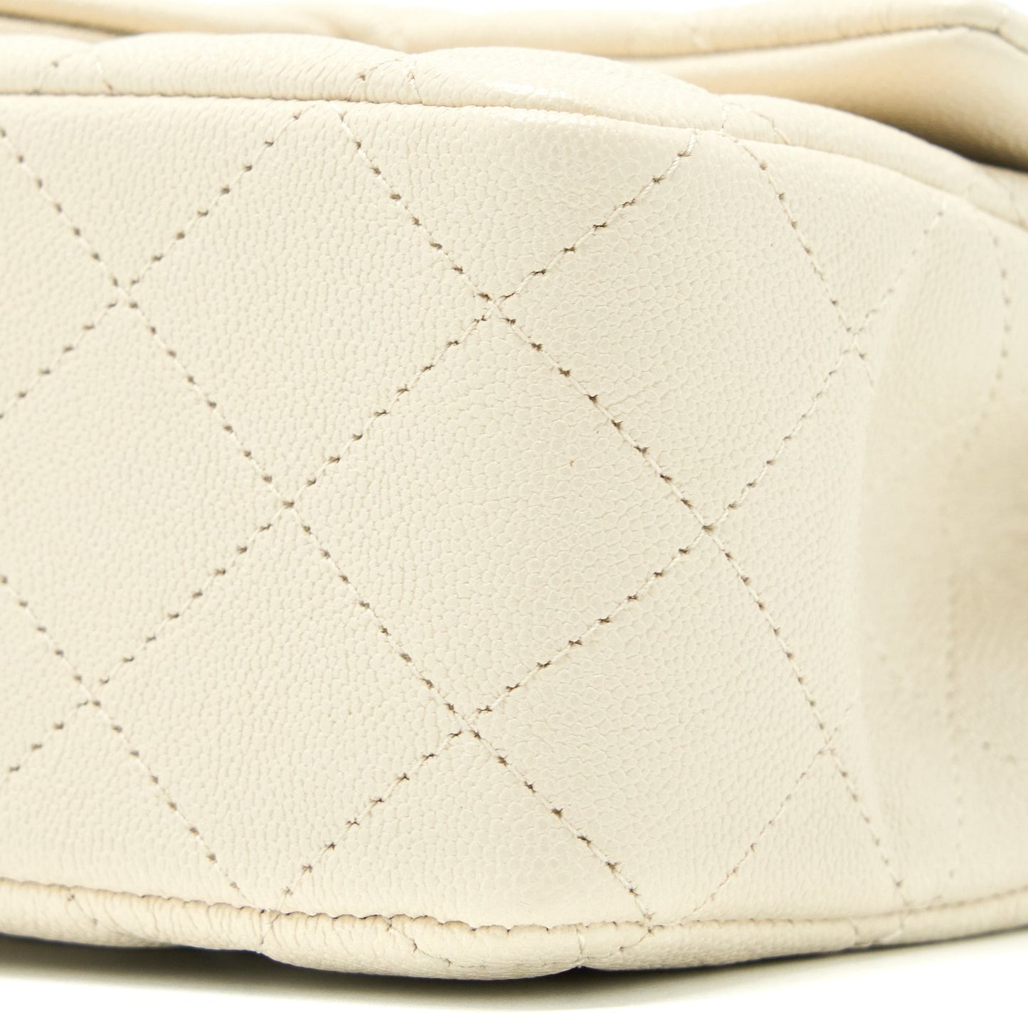 Chanel Top Handle Mini Rectangular Grained Calfskin Light Beige Brushed