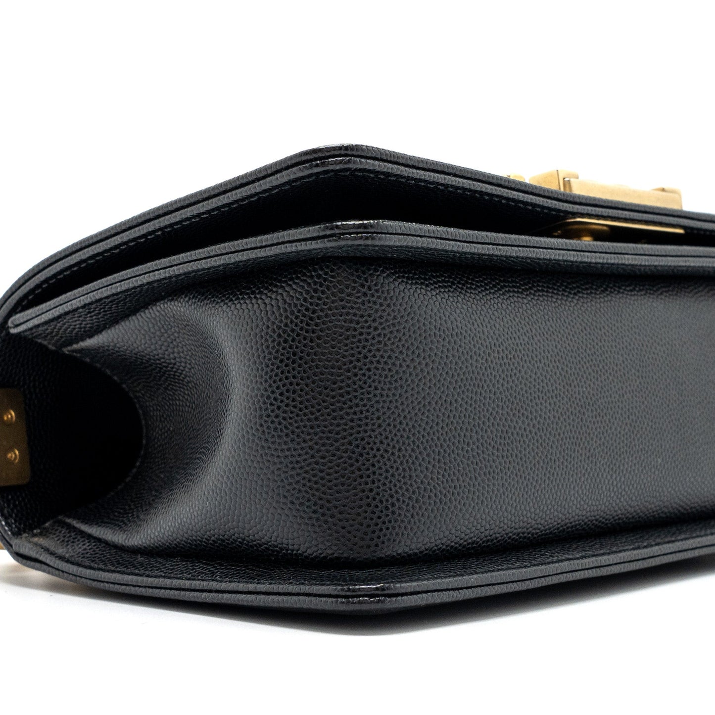 Chanel Small Boy Bag Caviar Black  (Microchip)