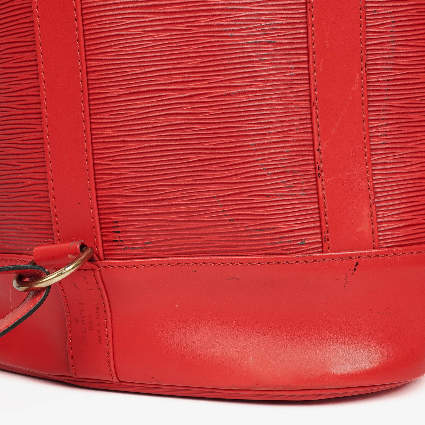 Louis Vuitton Randonnee PM Red EPI Leather Backpack
