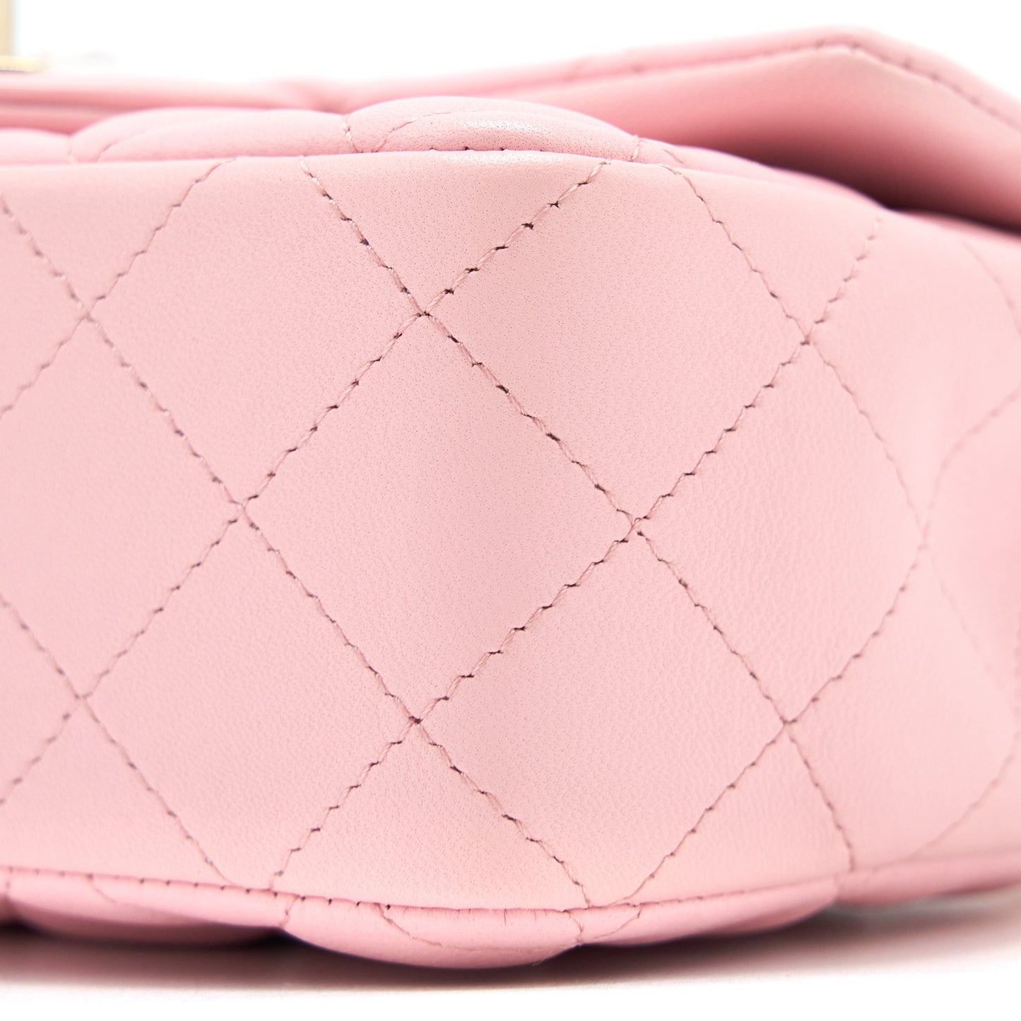 Chanel 21s Mini Rectangular Flap Bag Lambskin Pink L