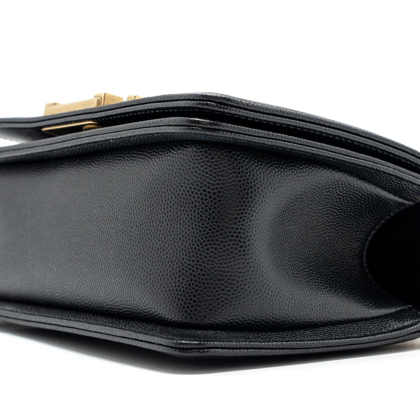 Chanel Small Boy Bag Caviar Black  (Microchip)