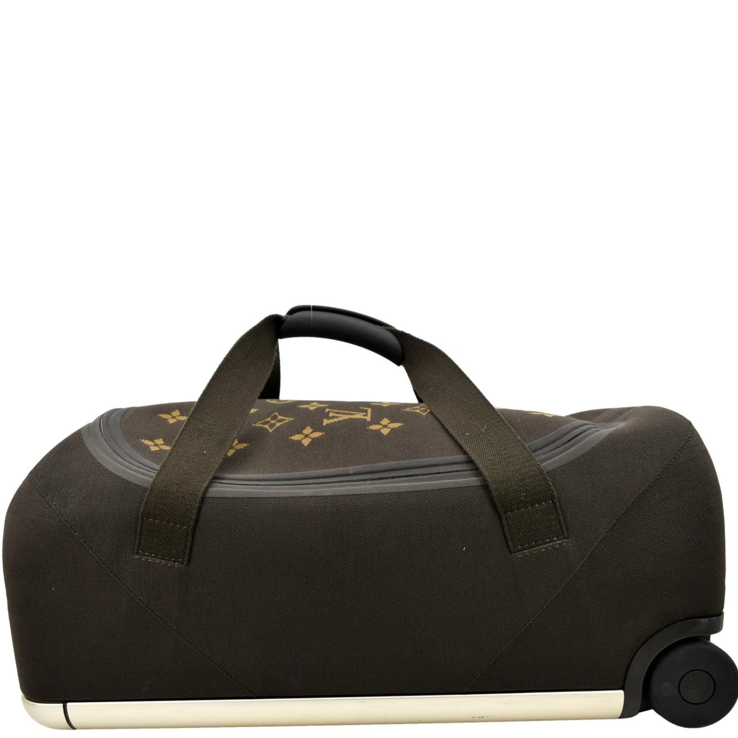 LOUIS VUITTON Horizon Soft 55 Monogram Canvas Rolling Duffle Bag Brown