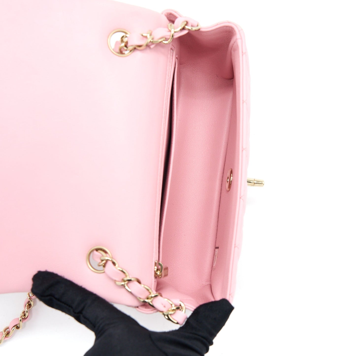Chanel 21s Mini Rectangular Flap Bag Lambskin Pink L