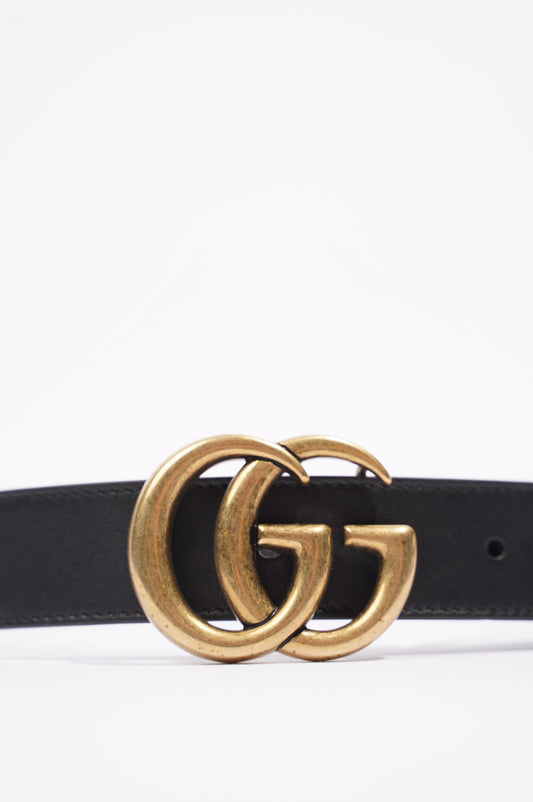 Gucci Womens Marmont Belt Black /  Gold 70 / 28