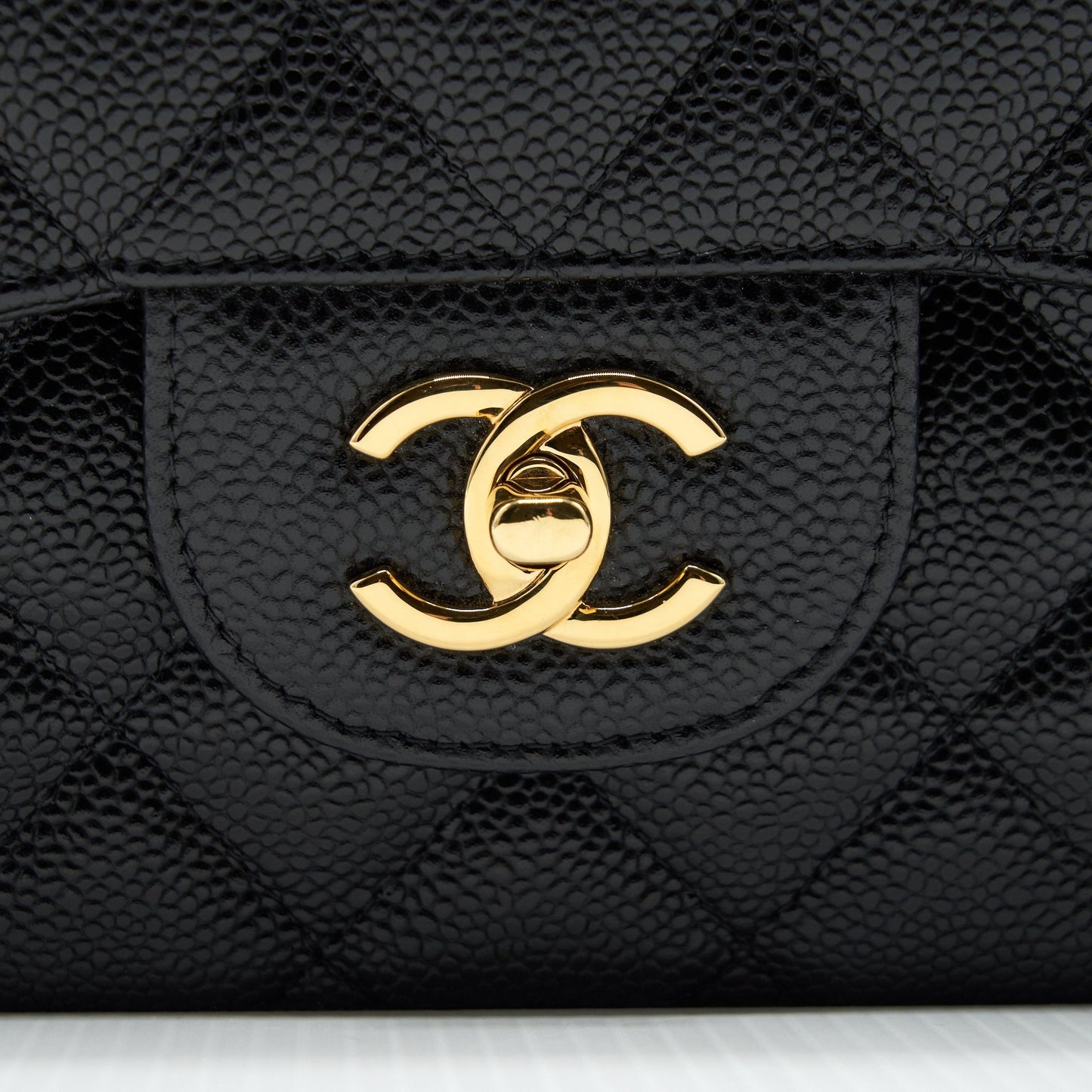 Chanel Classic Jumbo Double Flap Bag Black Caviar