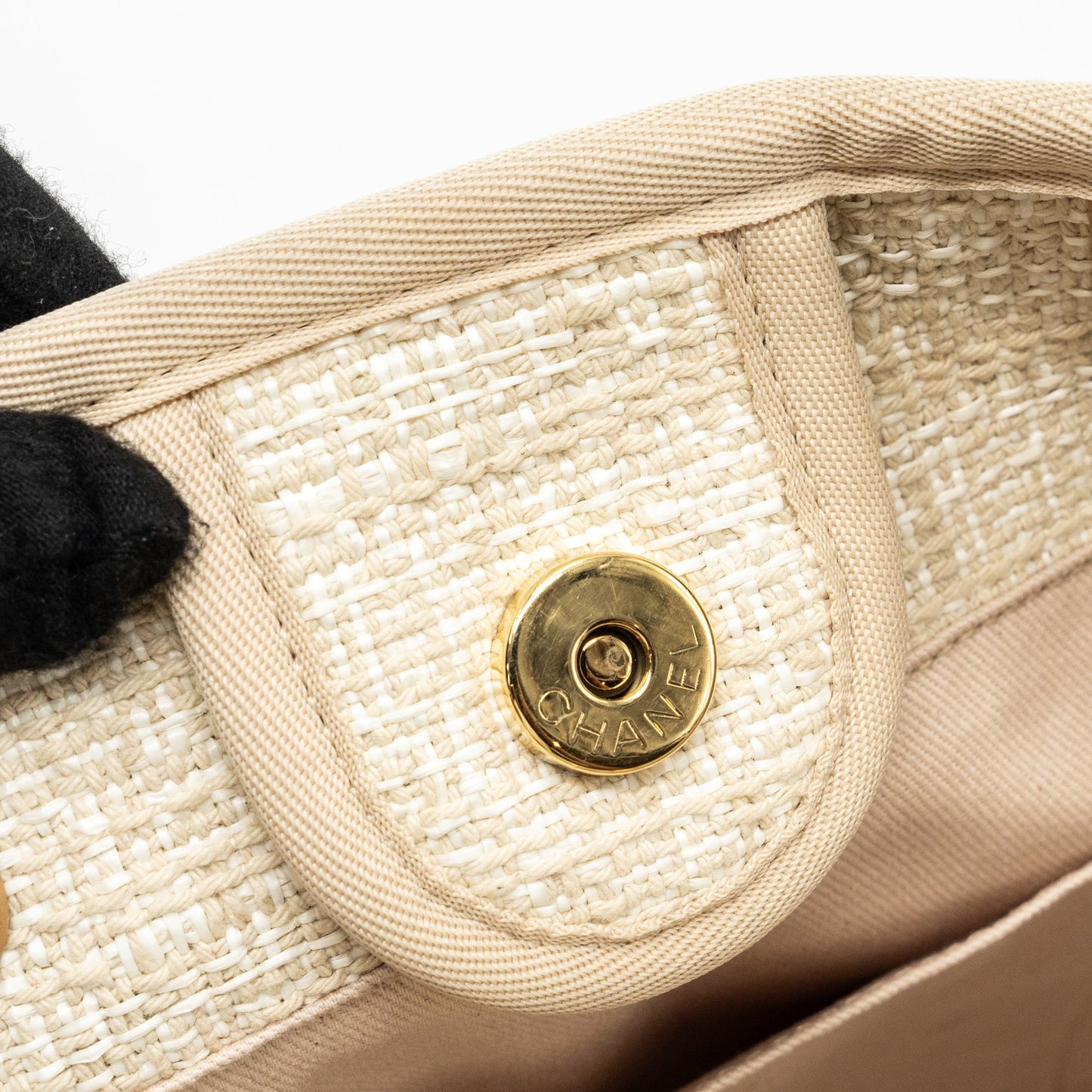 Chanel Deauville bag canvas/ leather Light Beige