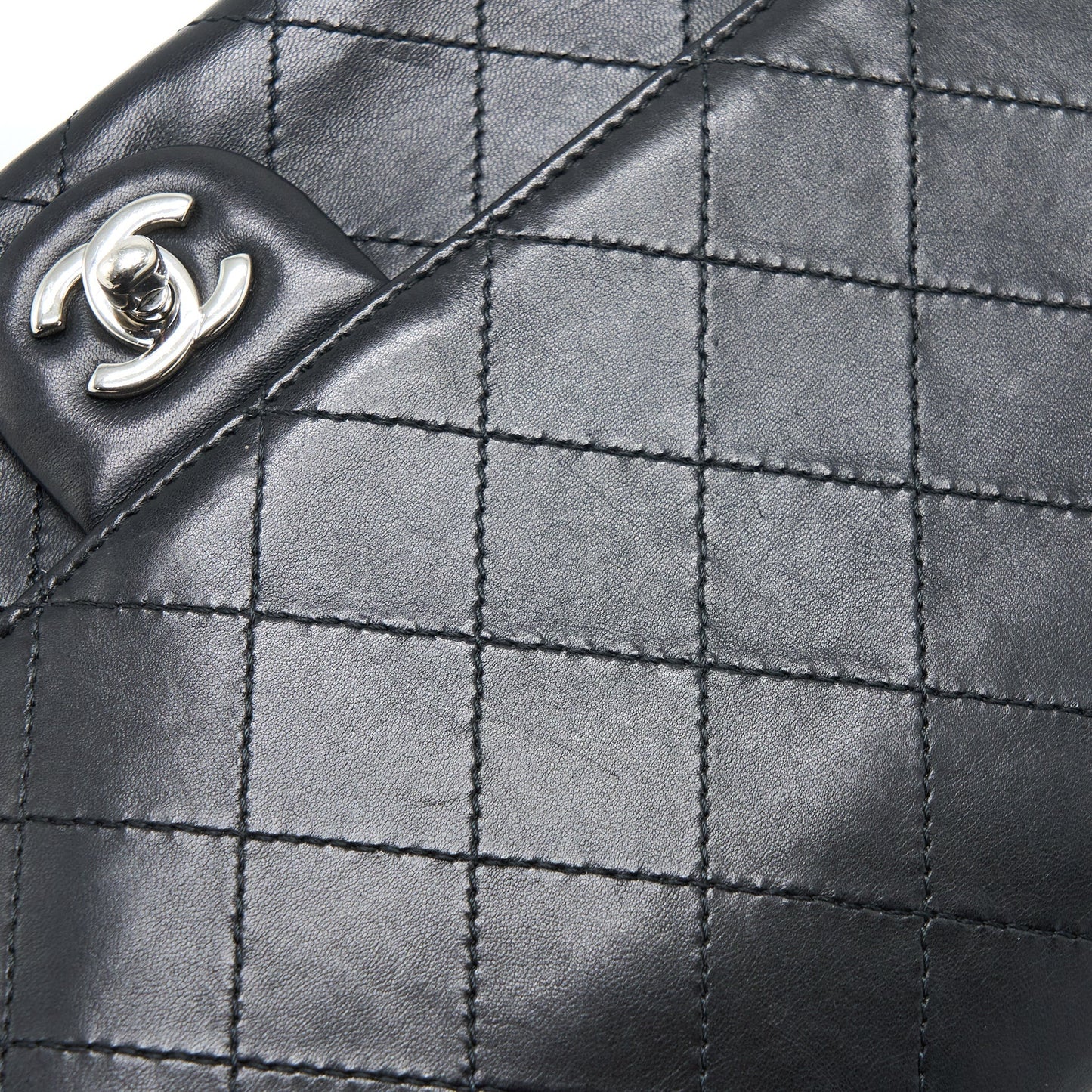 Chanel Quilted Flap Bag Lambskin Black