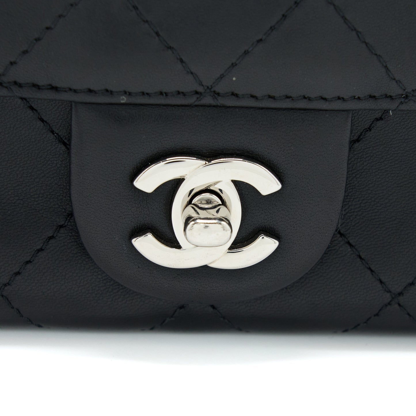 Chanel Quilted Flap Bag Lambskin Black