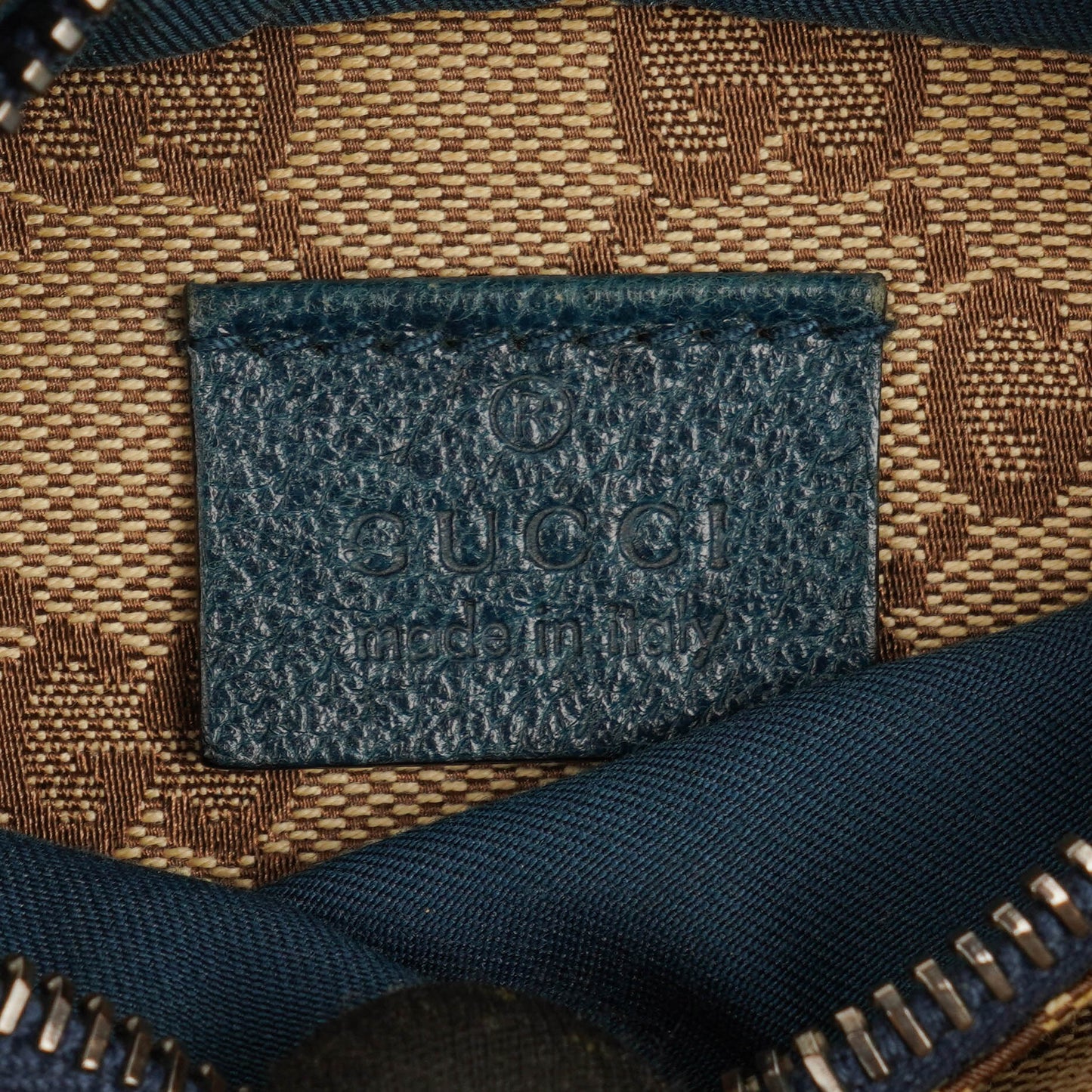 Gucci GG Multicolour Beige/Blue/Orange Monogram Canvas Belt Bag