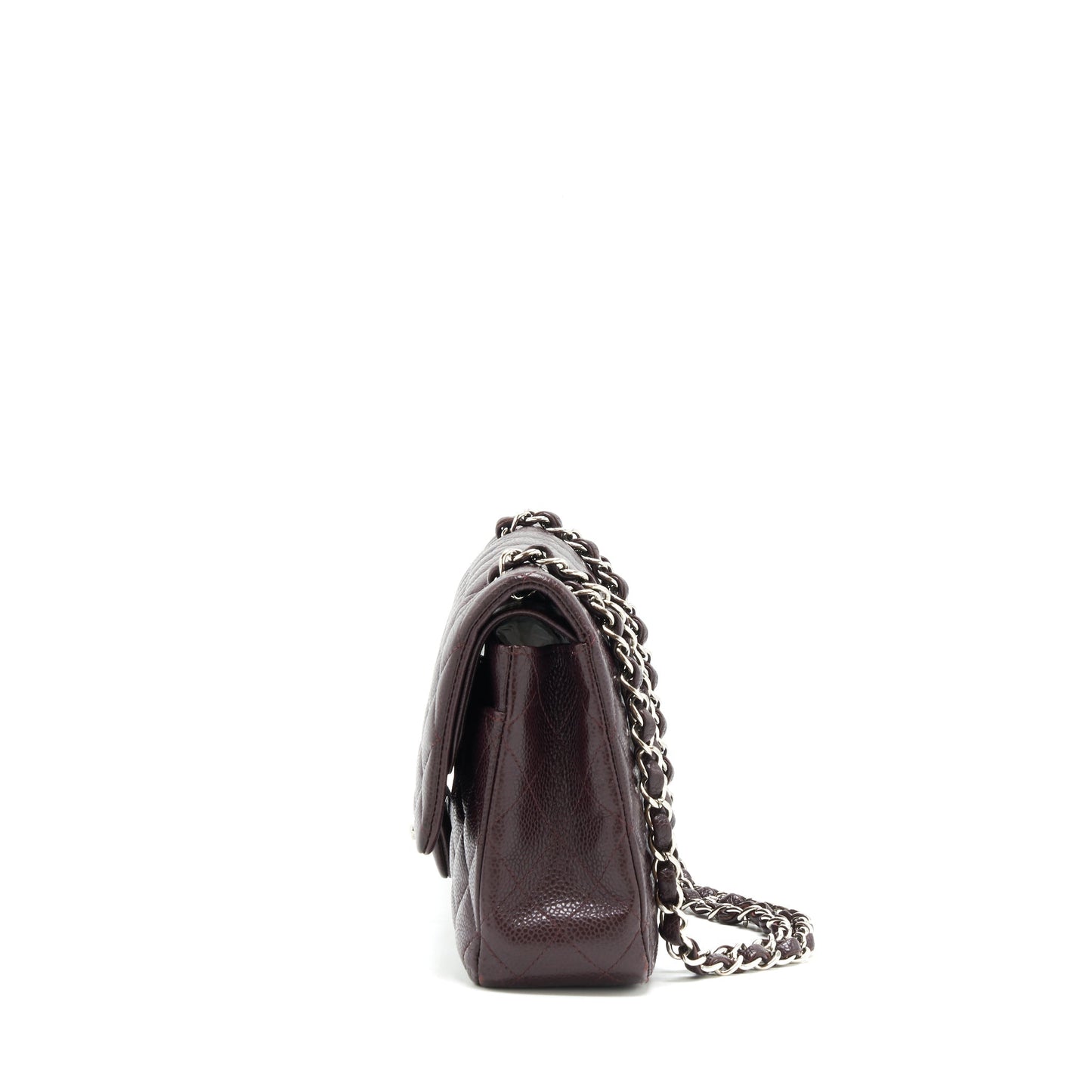 Chanel Medium Classic double Flap bag Caviar Burgundy