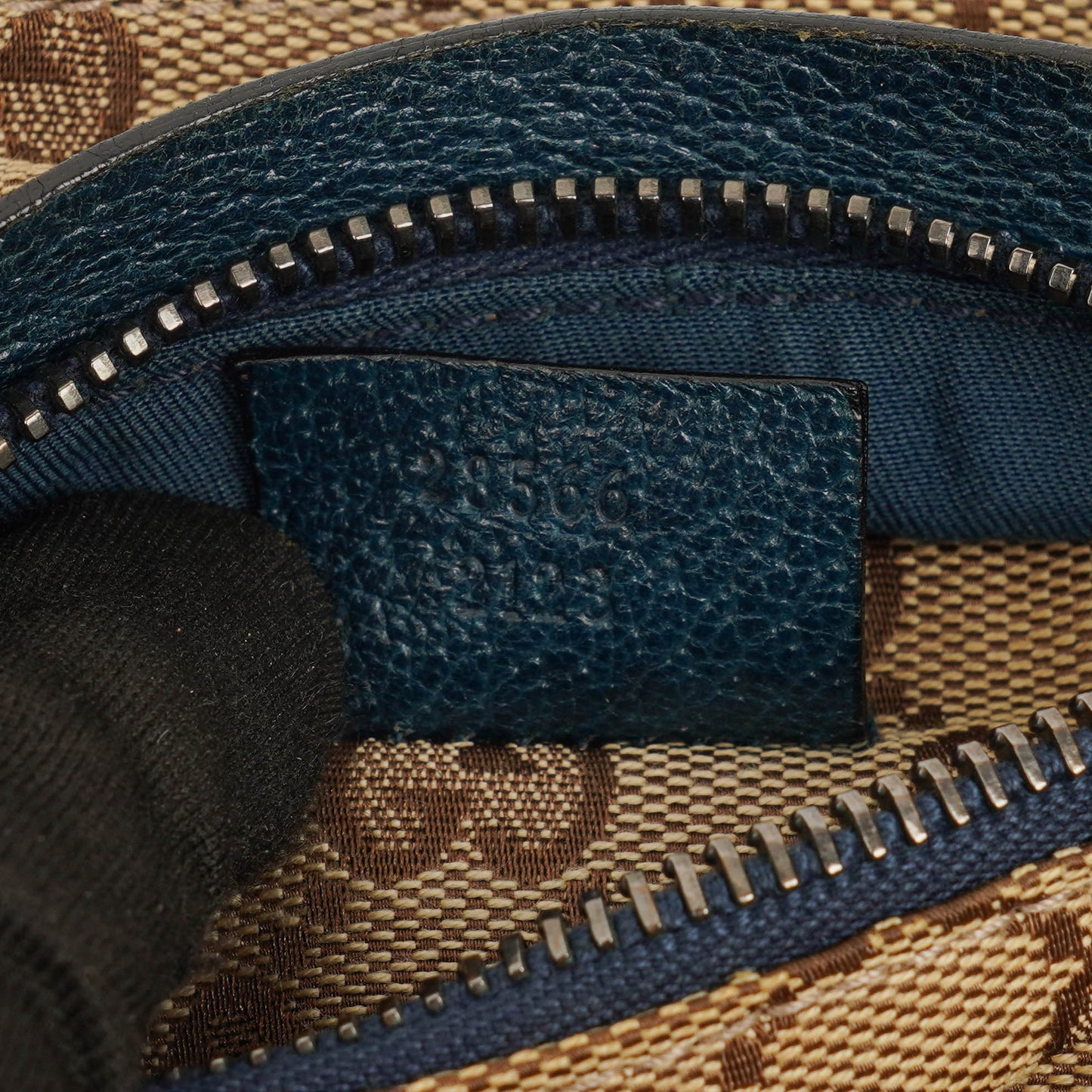Gucci GG Multicolour Beige/Blue/Orange Monogram Canvas Belt Bag