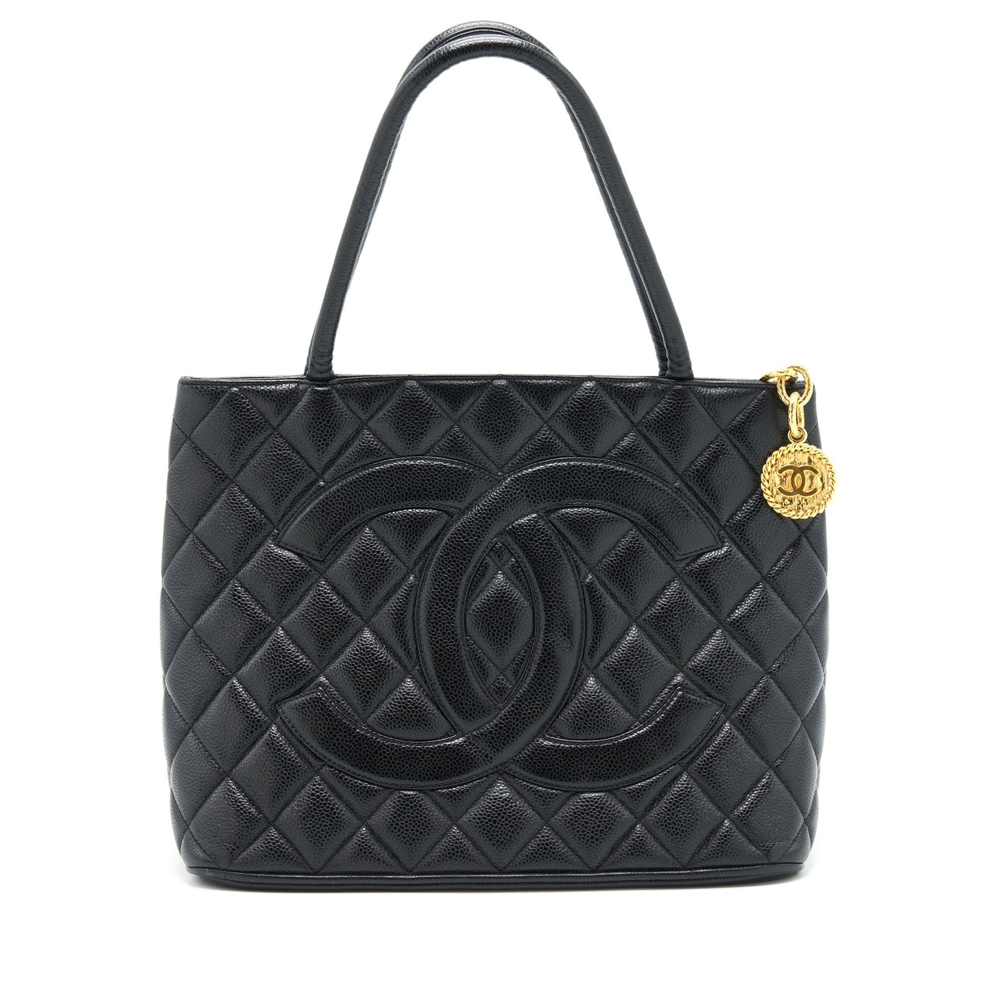 Chanel  Medallion Tote Bag Caviar Black