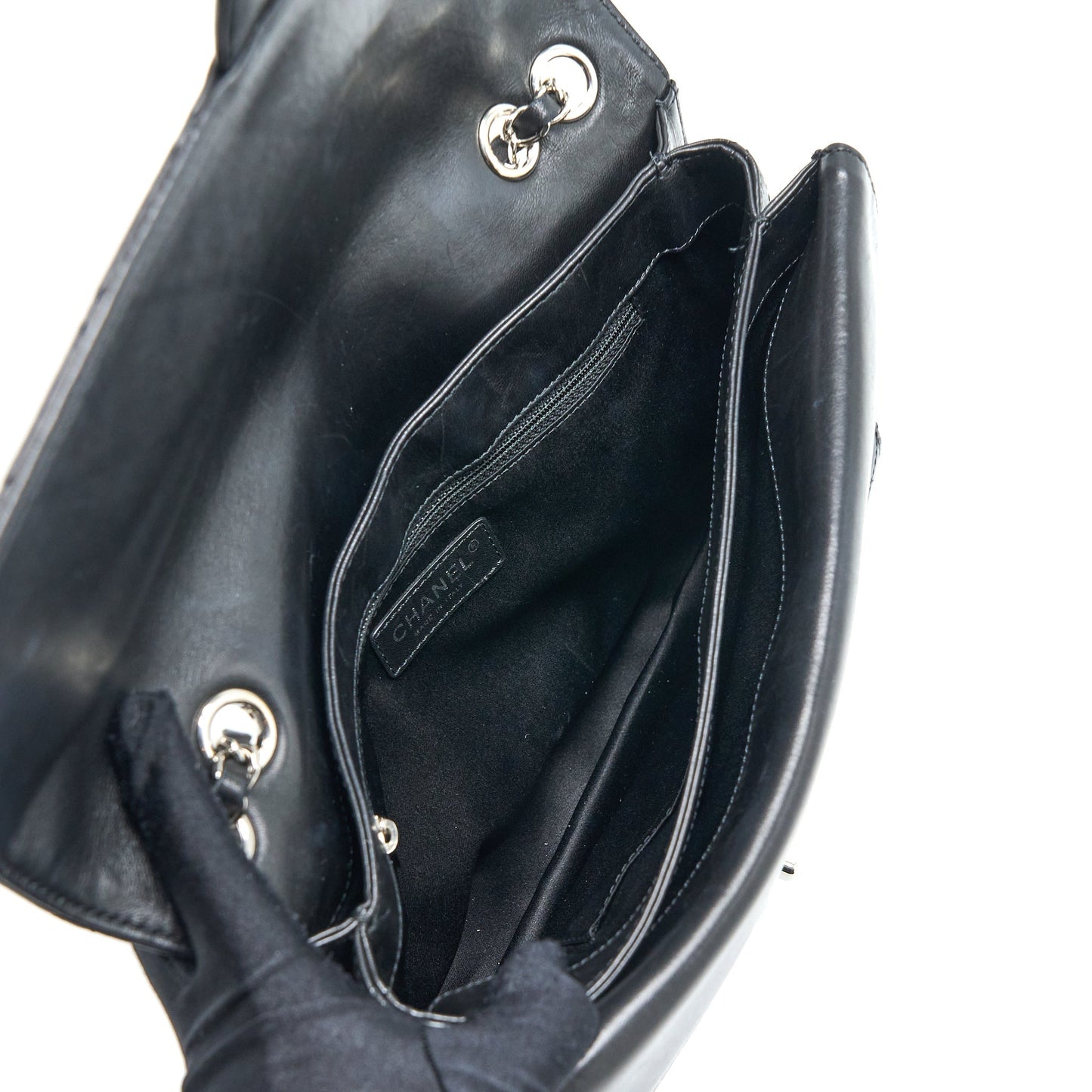 Chanel Quilted Flap Bag Lambskin Black