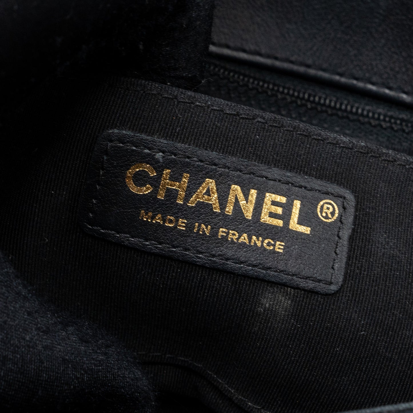 Chanel Chevron Flap Bag Calfskin Black