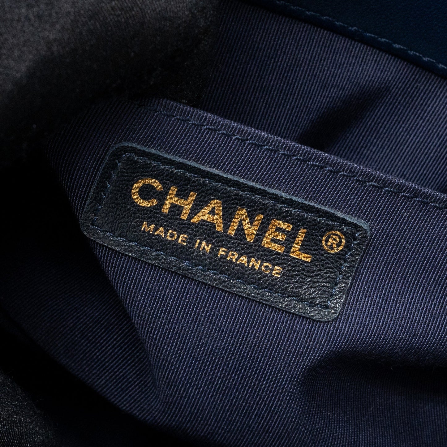 CHANEL MEDIUM BOY BAG lambskin BLUE