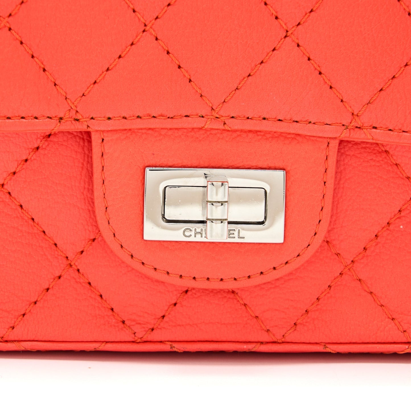 Chanel Mini 2.55 reissue flap bag Hot Orange