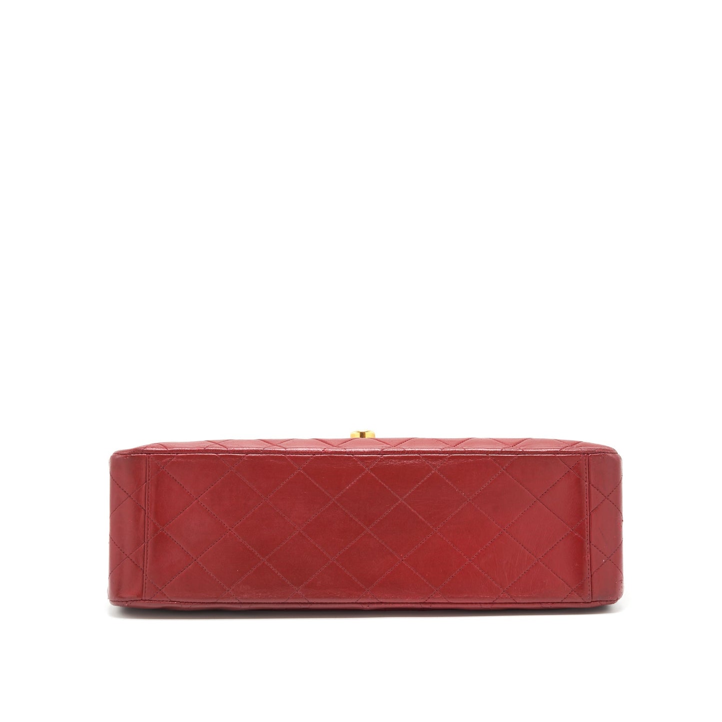 Chanel  Maxi Flap Bag Lambskin Red