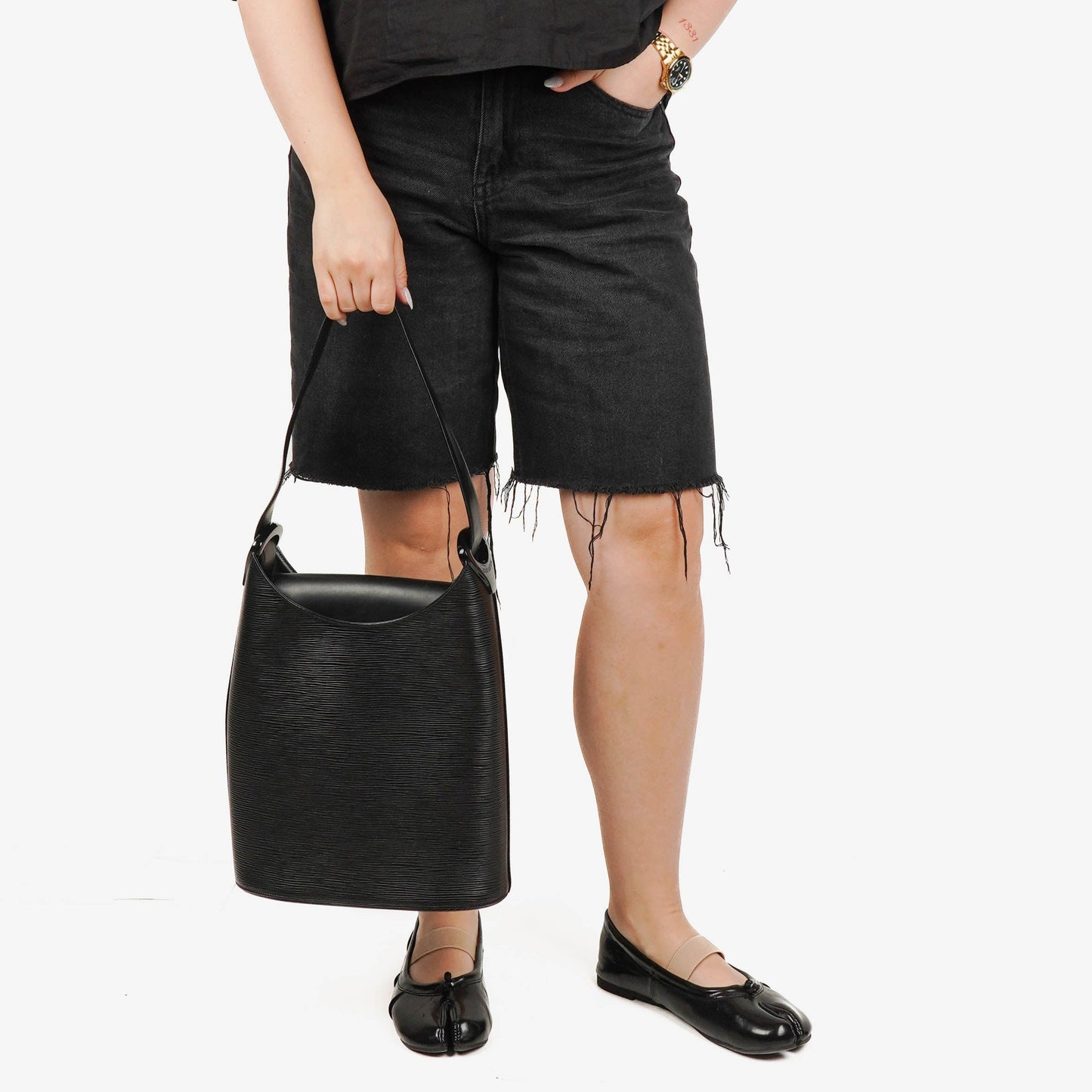 Louis Vuitton Verseau Black Epi Leather Bag